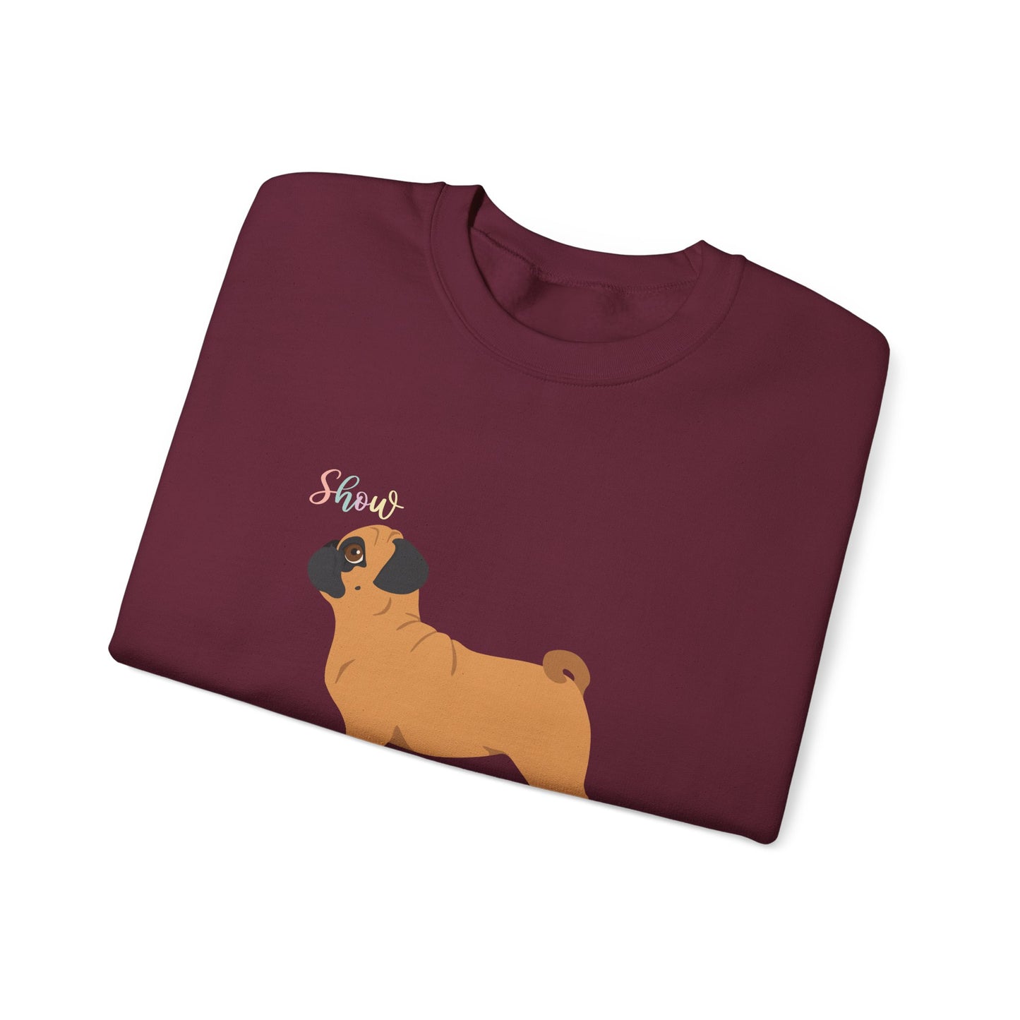 Pug Dog Unisex Heavy Blend Crewneck Sweatshirt