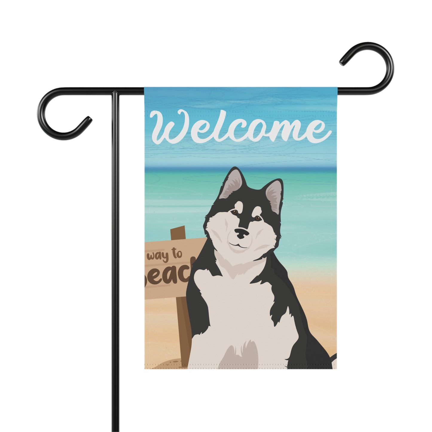 Alaskan Malamute Dog Garden Flag