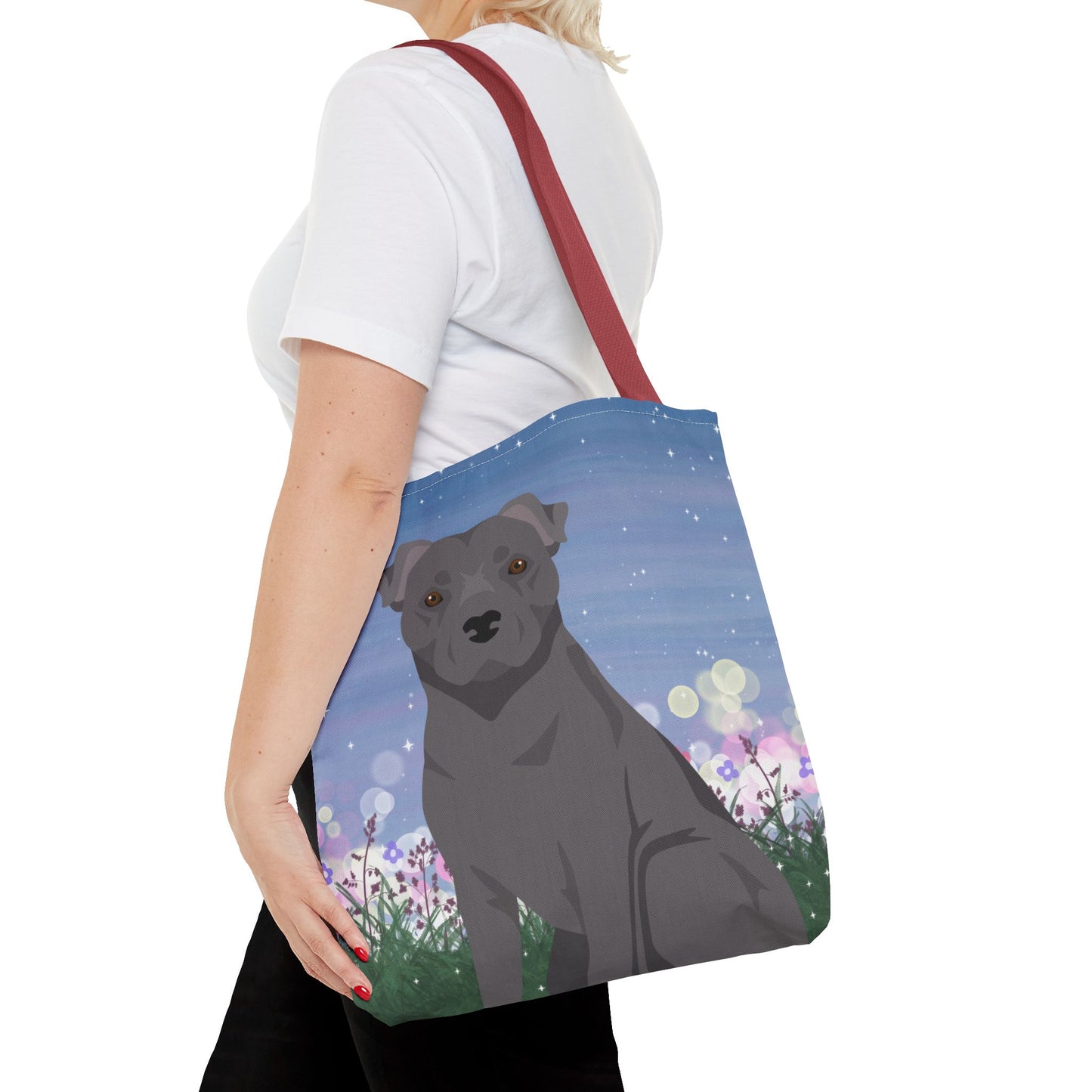 Staffordshire Bull Terrier Dog Tote Bag 16x16