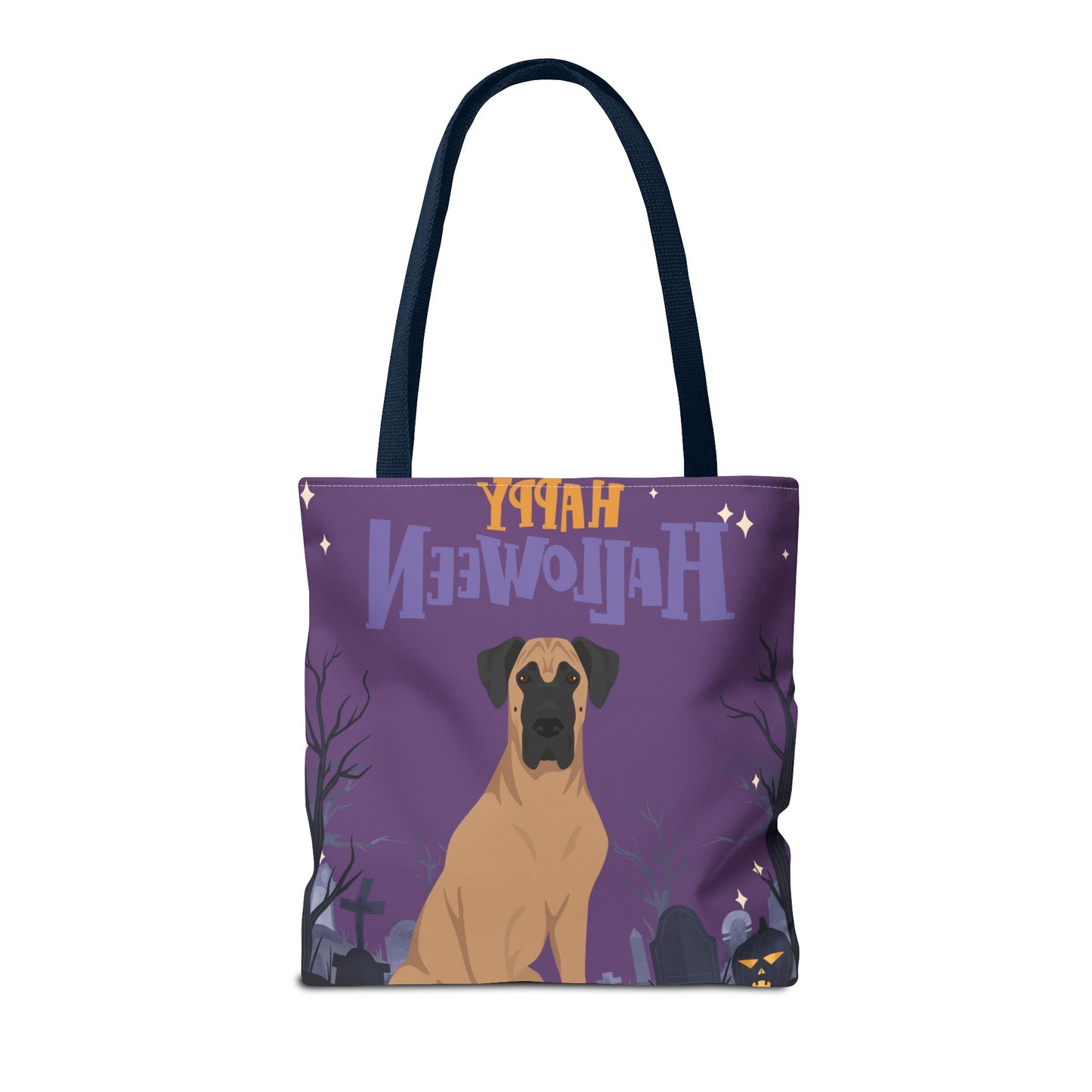Great Dane Dog Happy Halloween Tote Bag 16x16