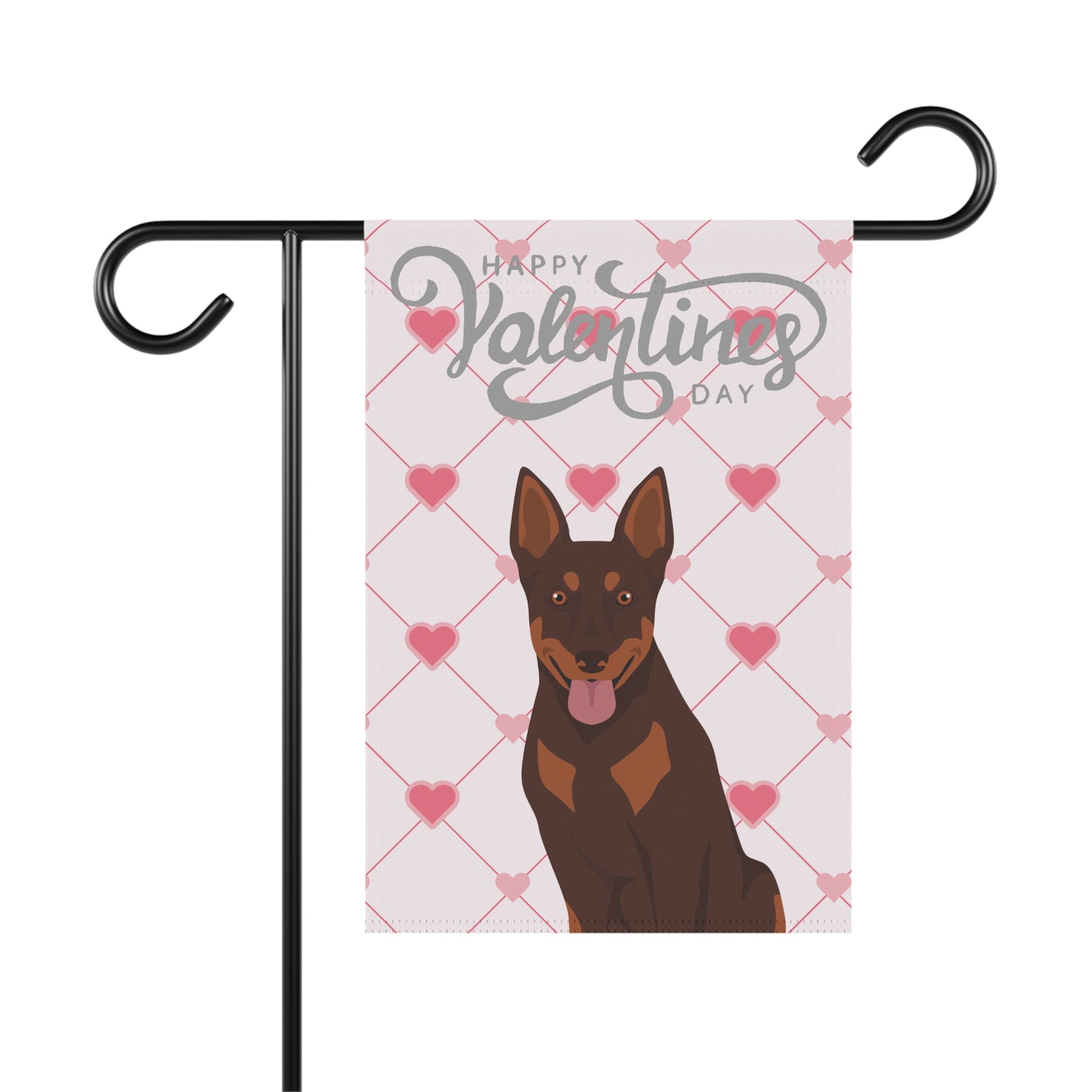 Australian Cattle Dog Valentines Day Garden Flag