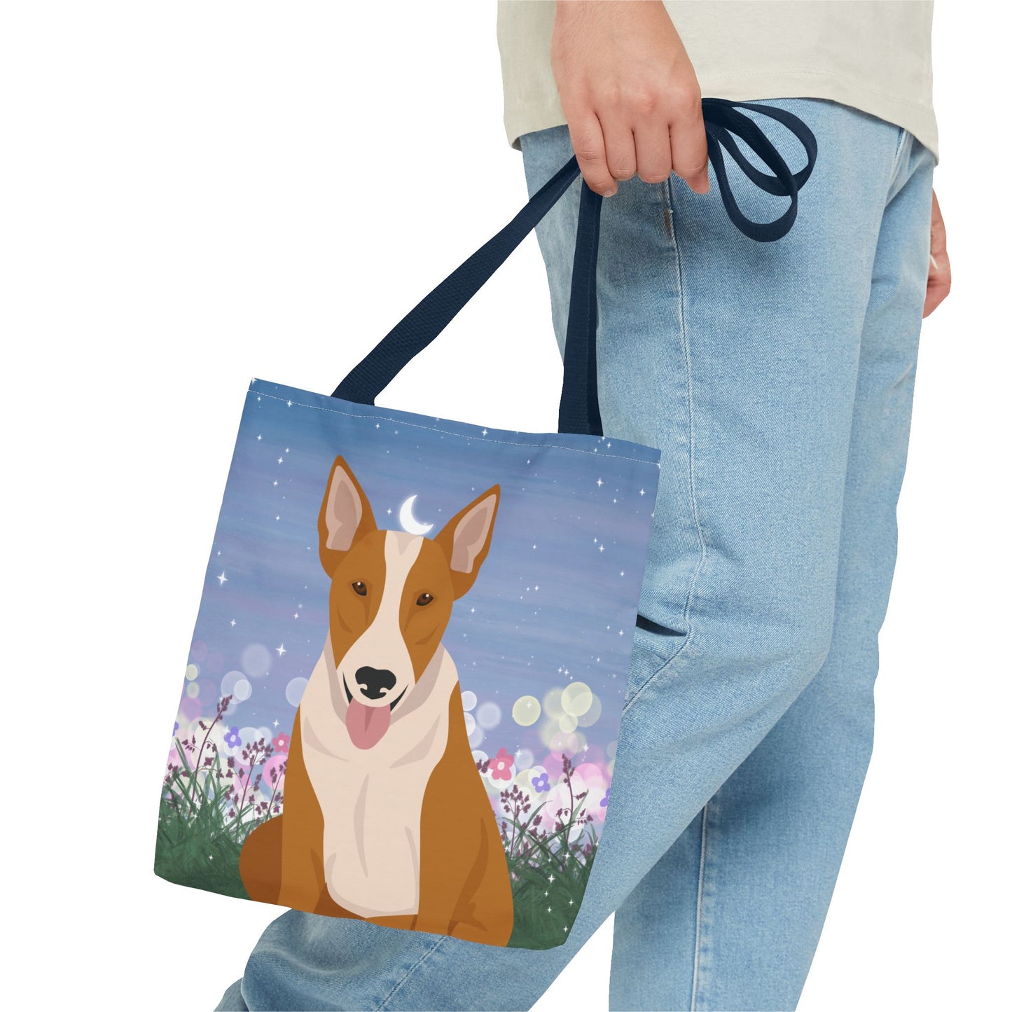 Bull Terrier Dog Tote Bag 13x13
