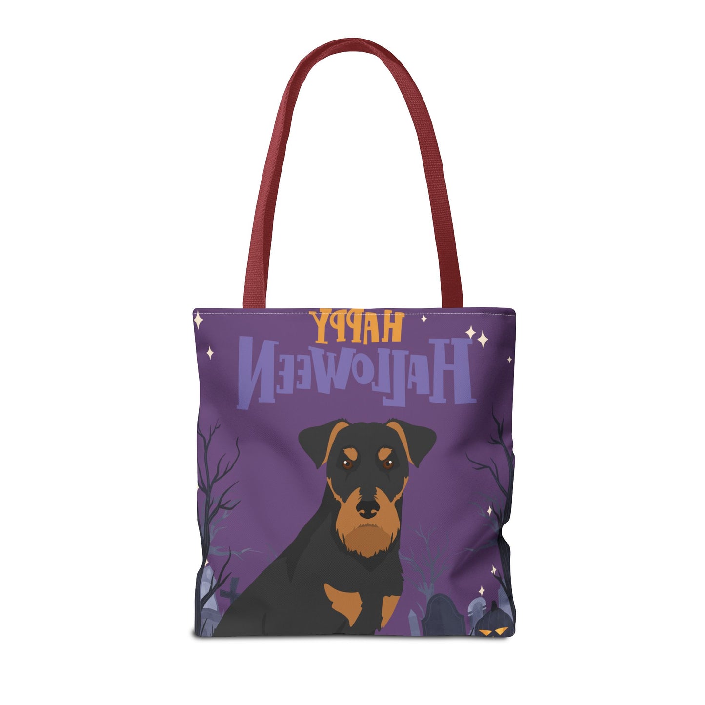 Jadgterrier Dog Happy Halloween Tote Bag 16x16