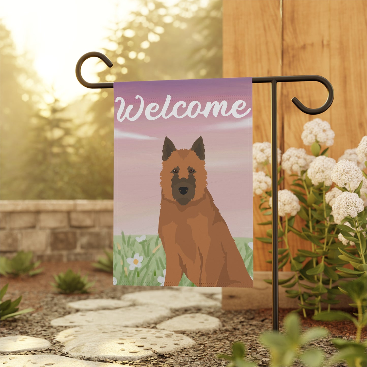 Belgian Laekenois Dog Welcome Garden Flag