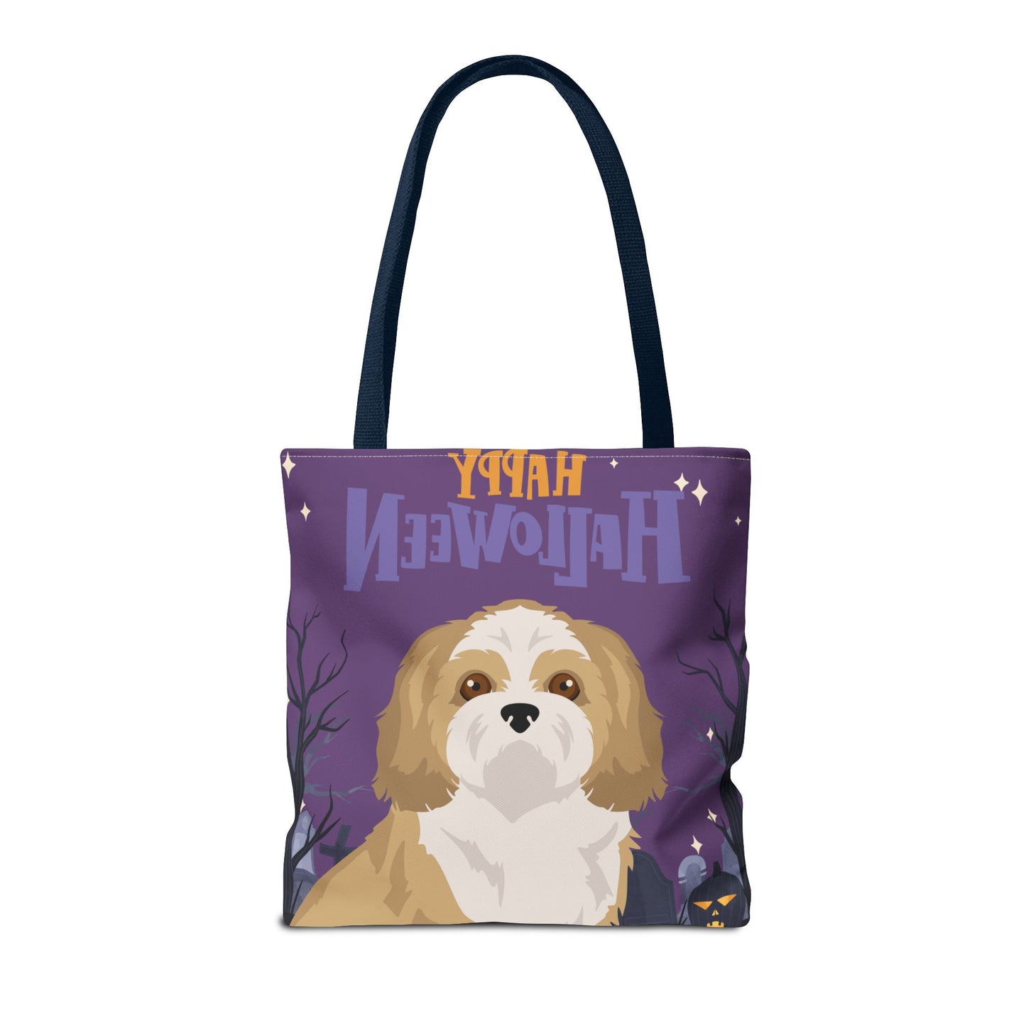 Shih Tzu Dog Happy Halloween Tote Bag 16x16