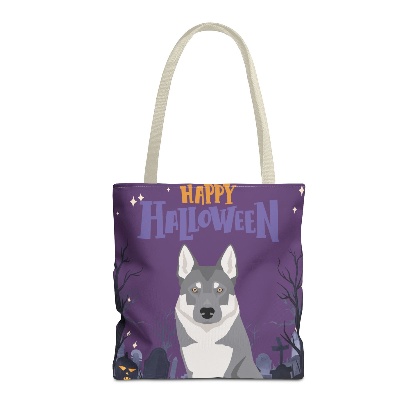 Czechoslovakian Wolfdog Dog Happy Halloween Tote Bag 16x16