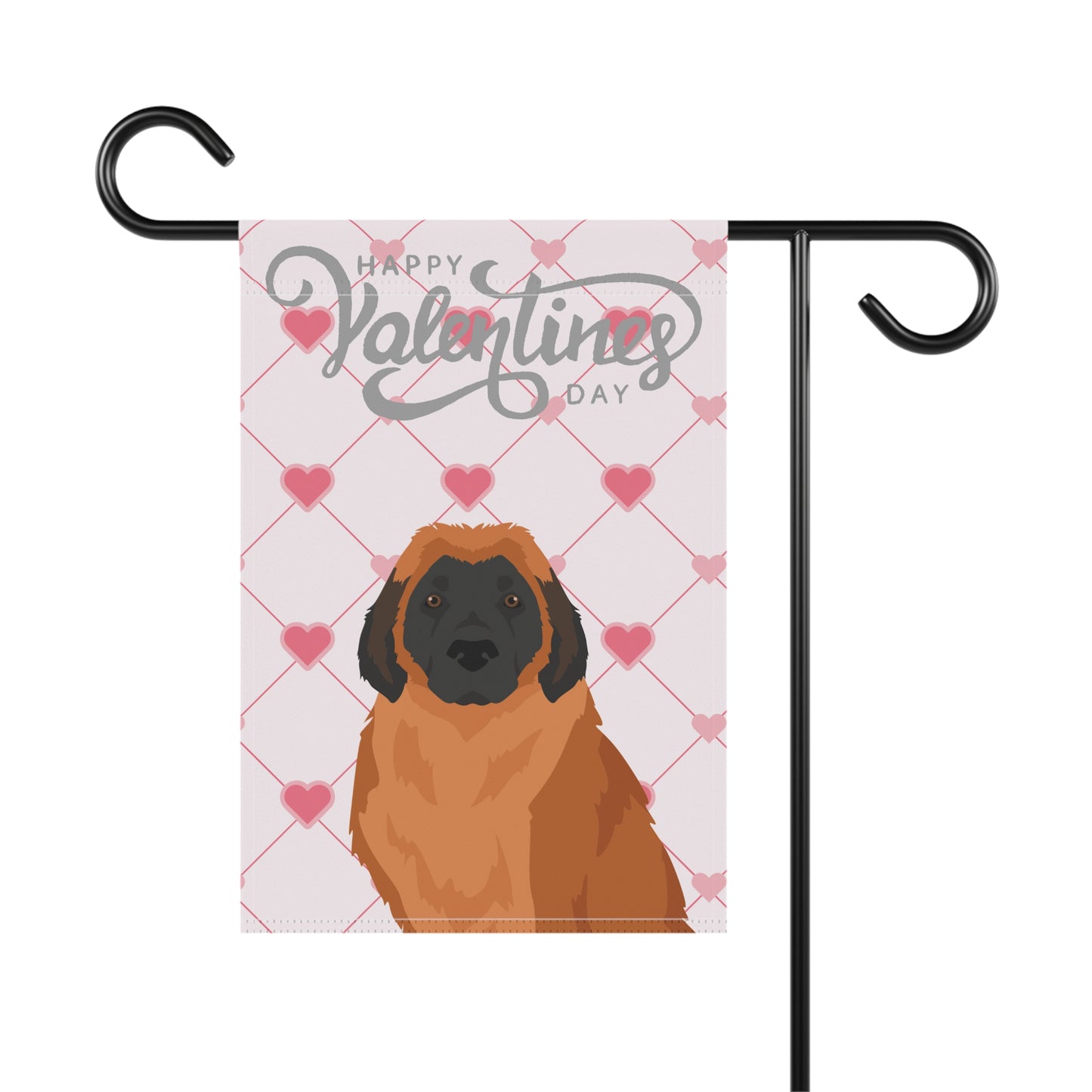 Leonberger Dog Valentines Day Garden Flag