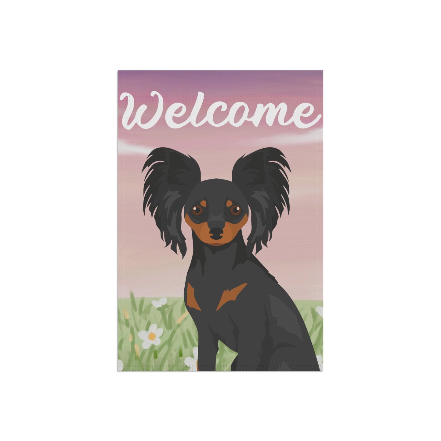 Russian Toy Dog Welcome Garden Flag