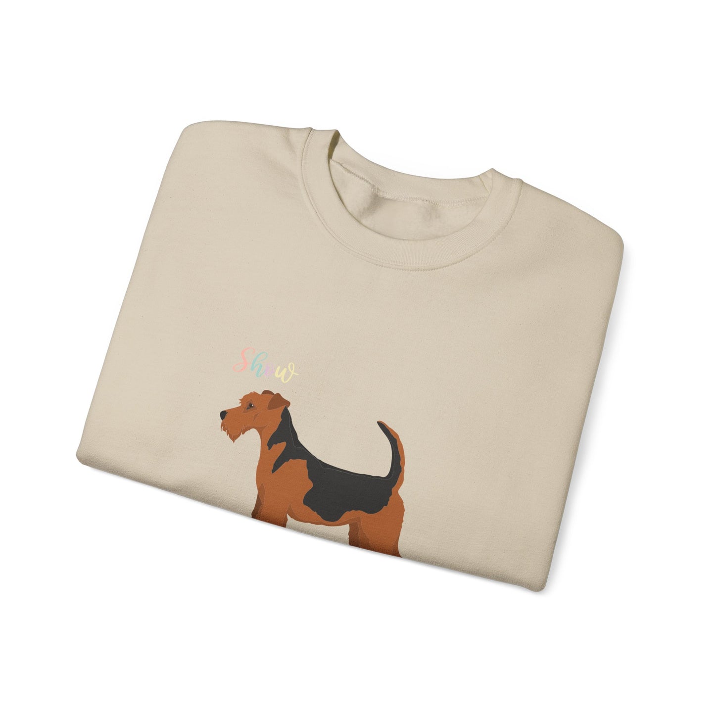 Airdale Terrier Dog Unisex Heavy Blend Crewneck Sweatshirt