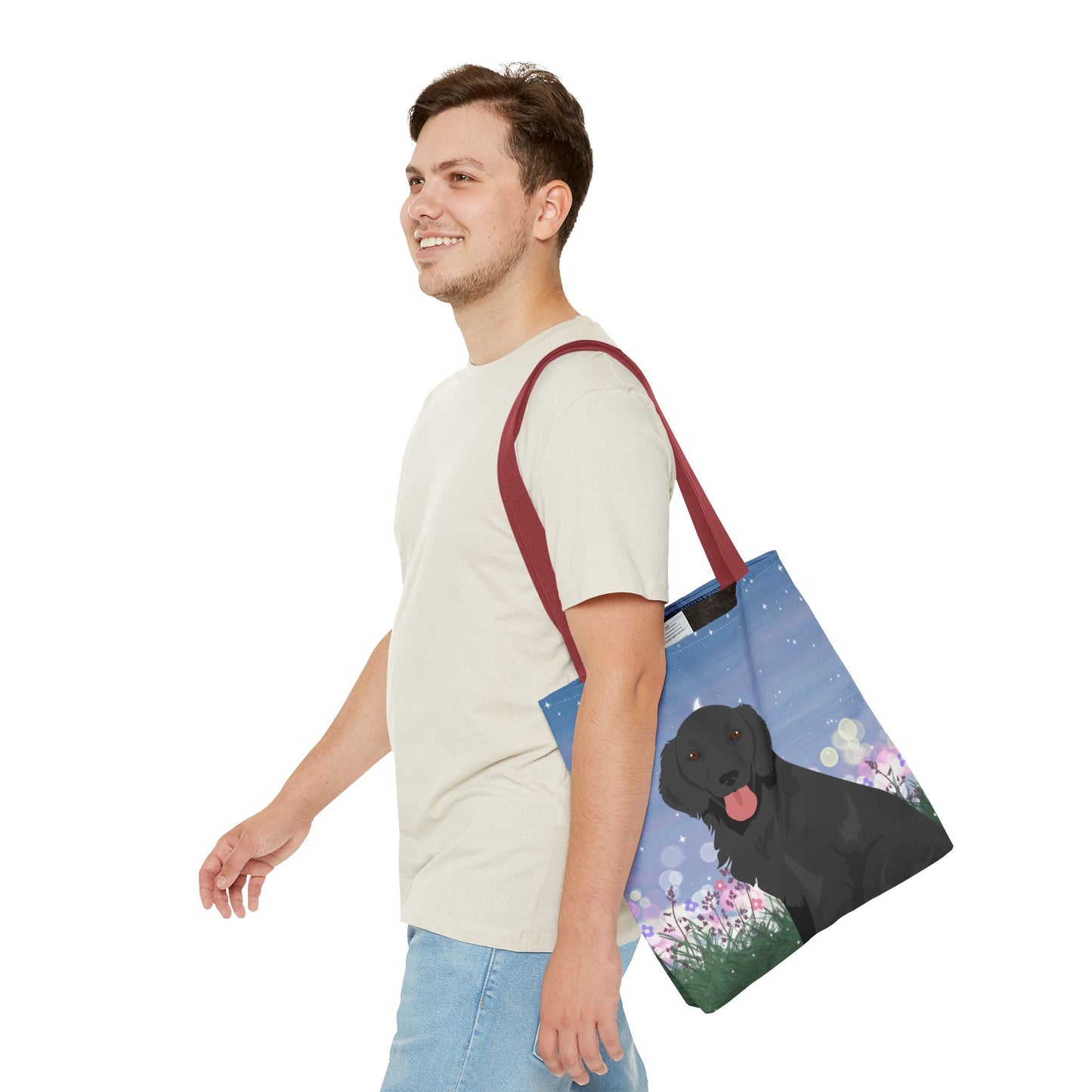 Flat-coated Retriever Dog Tote Bag 16x16
