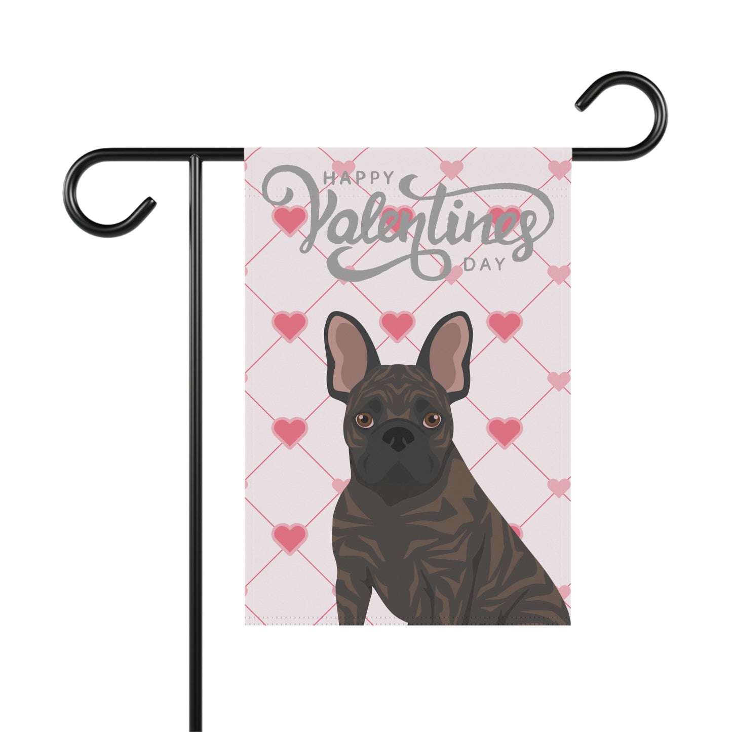 French Bulldog Dog Valentines Day Garden Flag