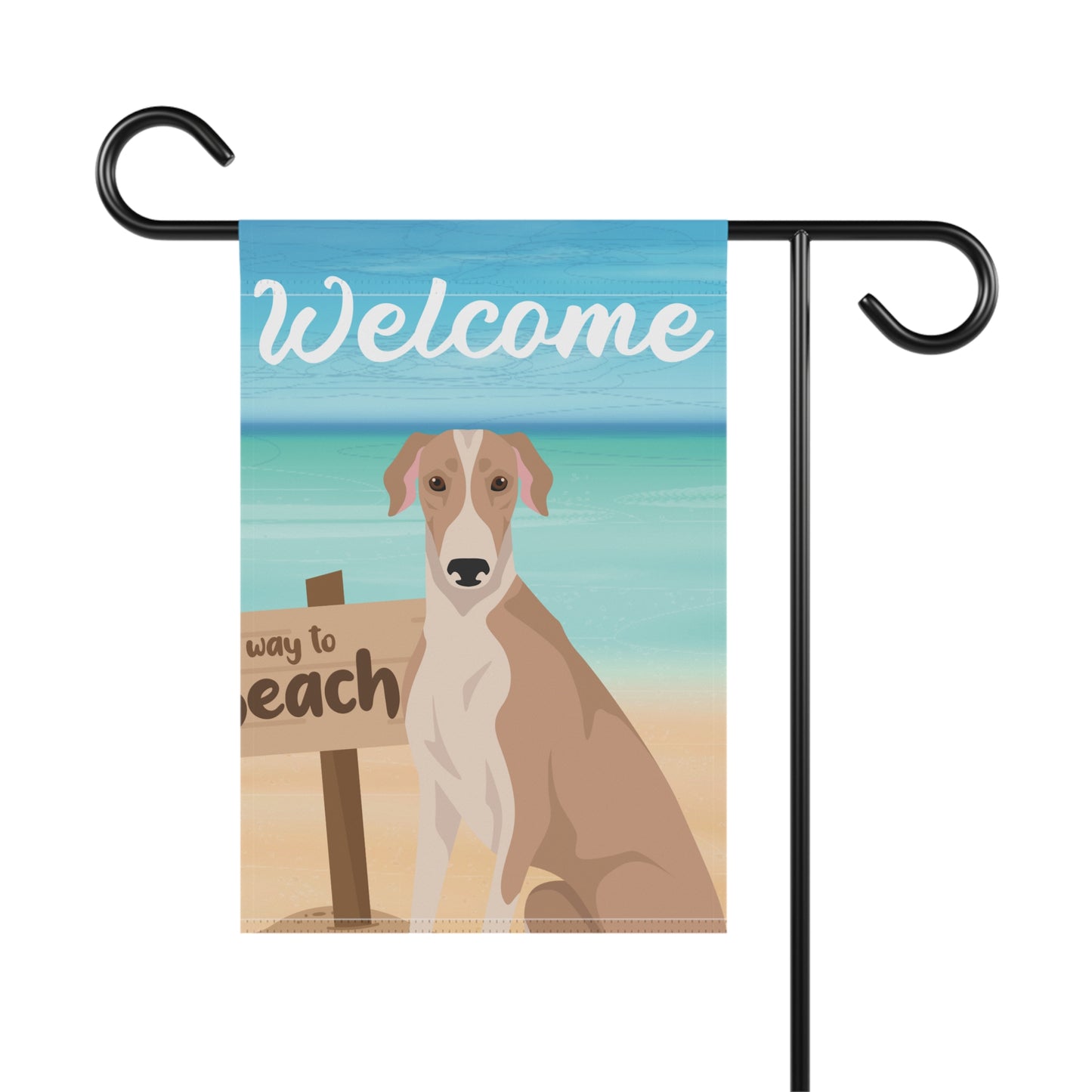 Greyhound Dog Garden Flag