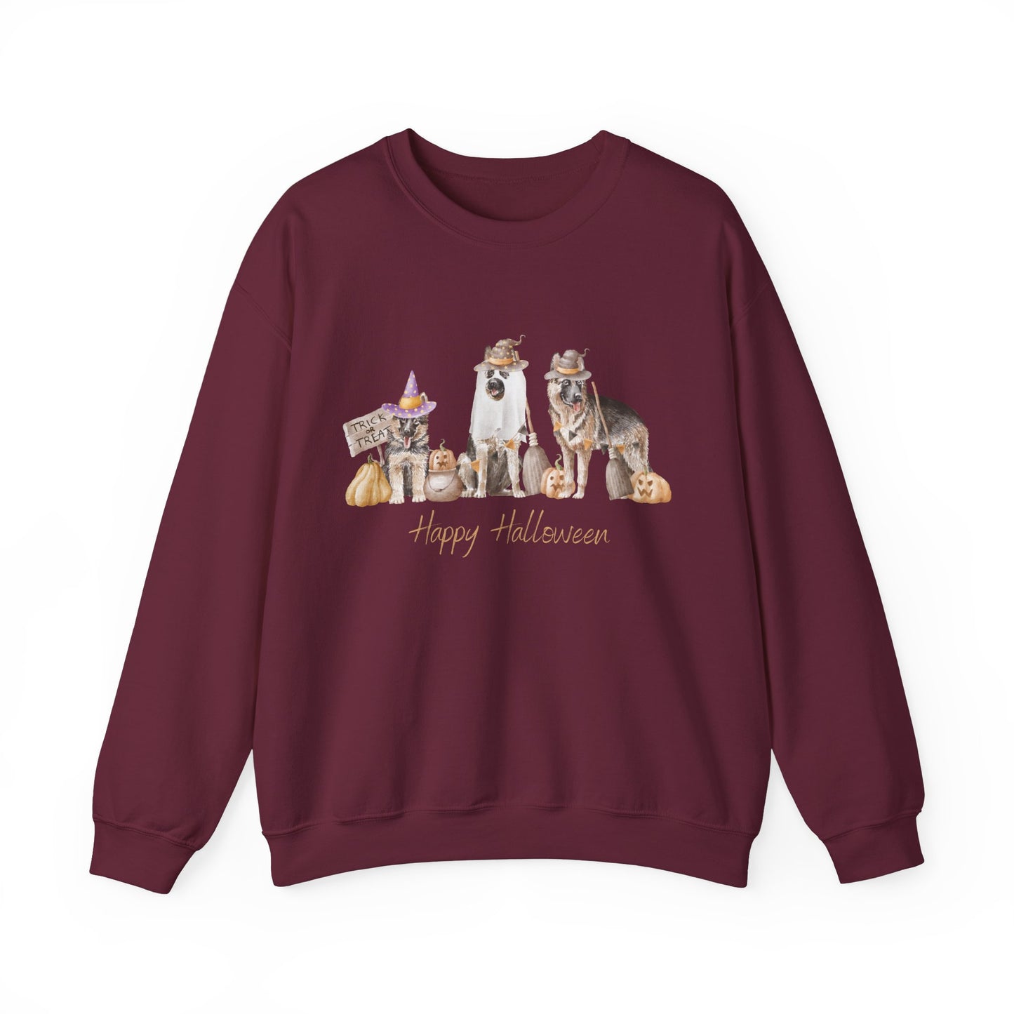 German Shepherd Dog Halloween Unisex Heavy Blend Crewneck Sweatshirt