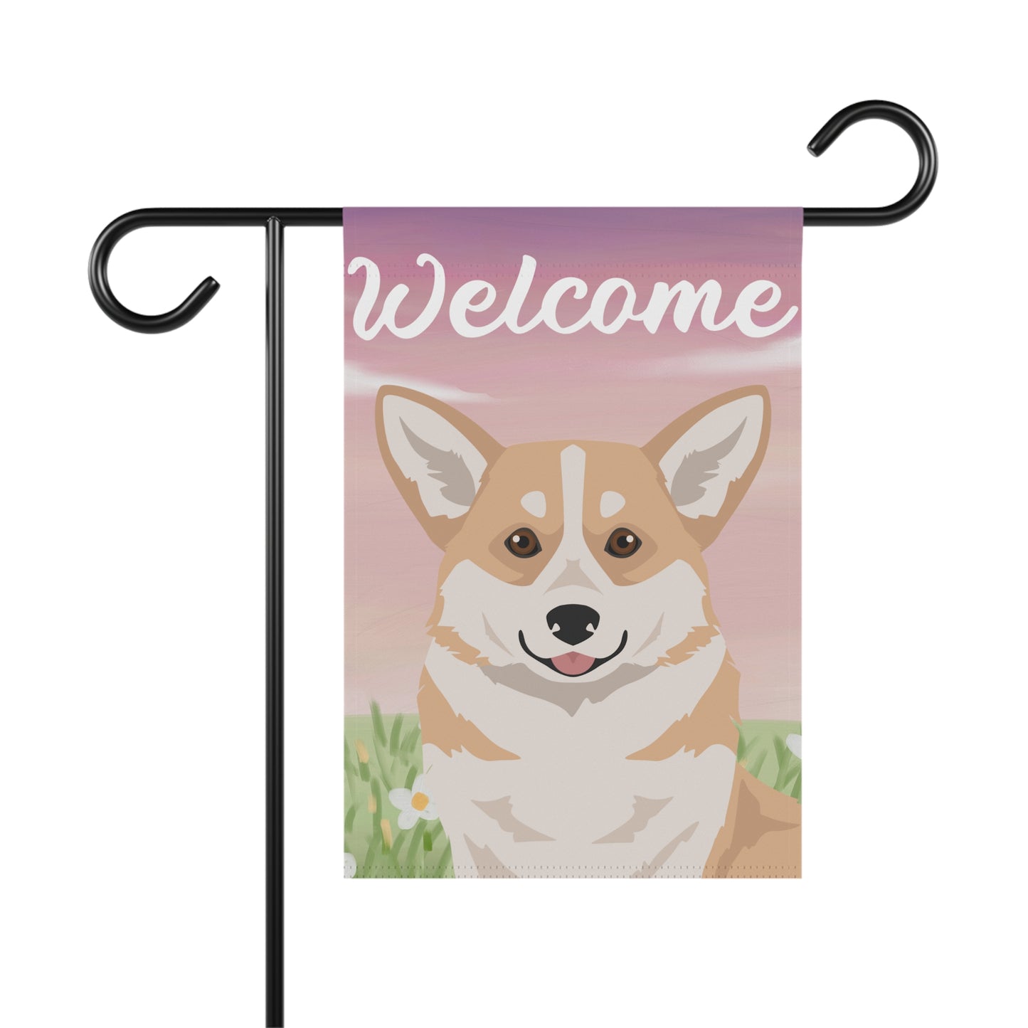 Pembroke Welsh Corgi Dog Welcome Garden Flag