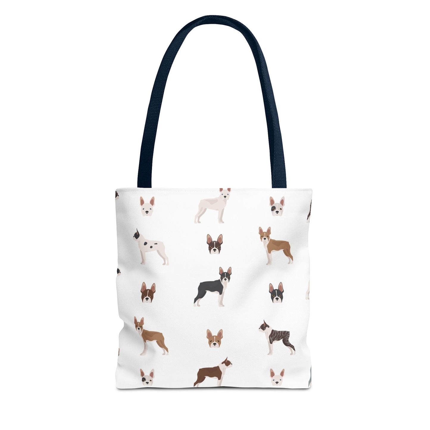 Boston Terrier Dog Tote Bag, Terrier Dog Mom Gift