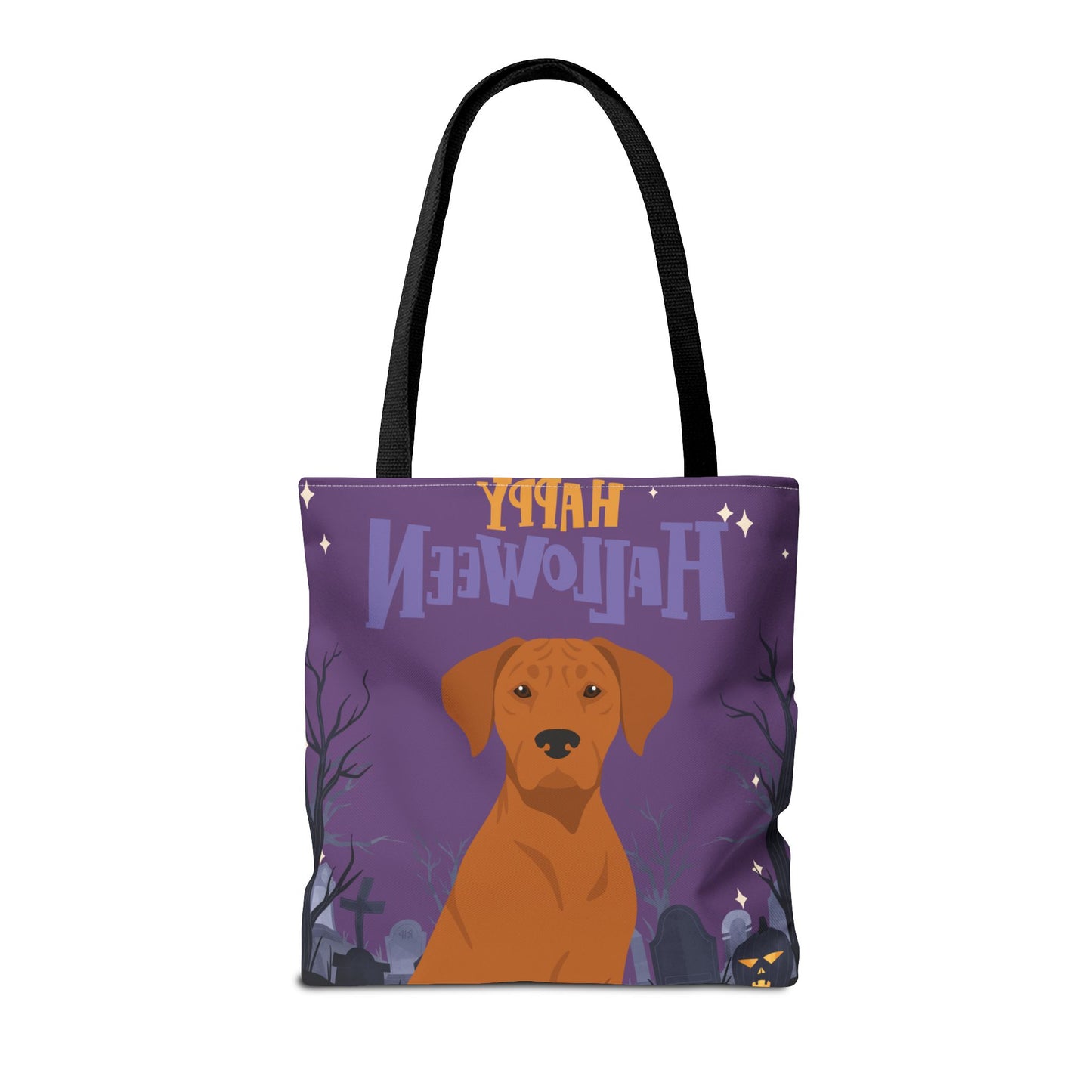 Rhodesian Ridgeback Dog Happy Halloween Tote Bag 16x16