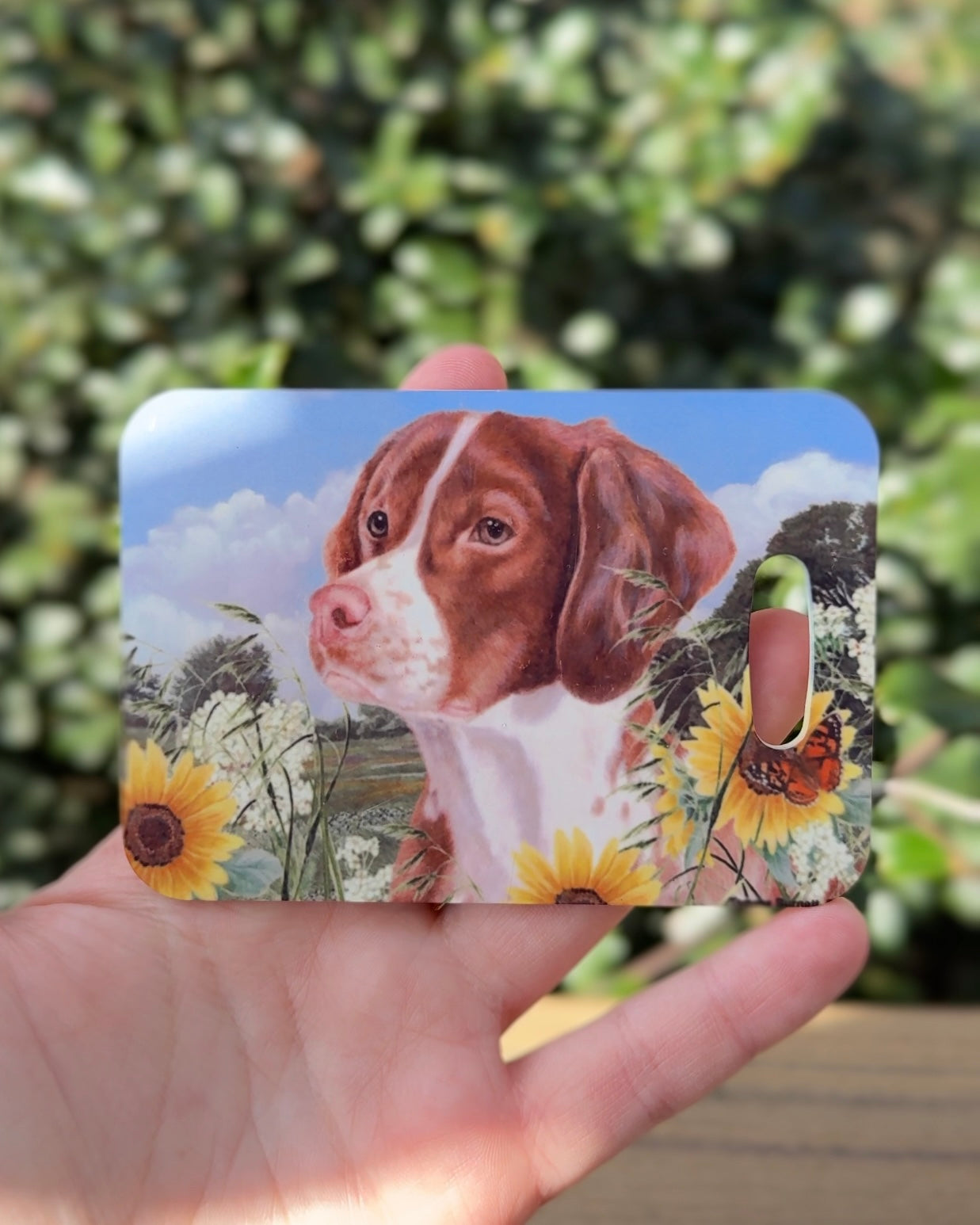 Brittany Dog Luggage Tag