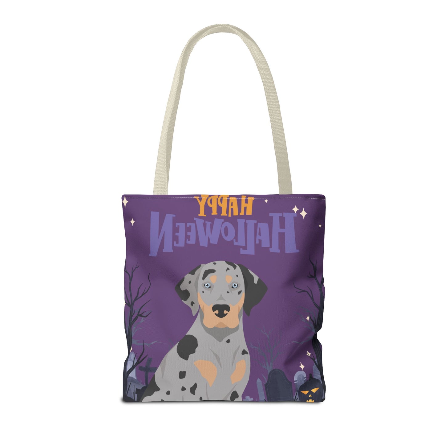 Catahoula Leopard Dog Dog Happy Halloween Tote Bag 16x16