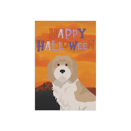 Grand Basset Griffon Vendeen Dog Halloween Garden Flag