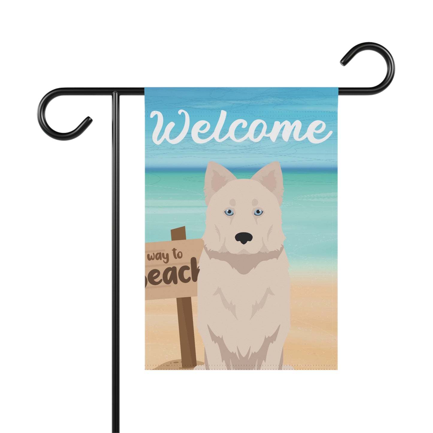 Yakutian Laika Dog Garden Flag