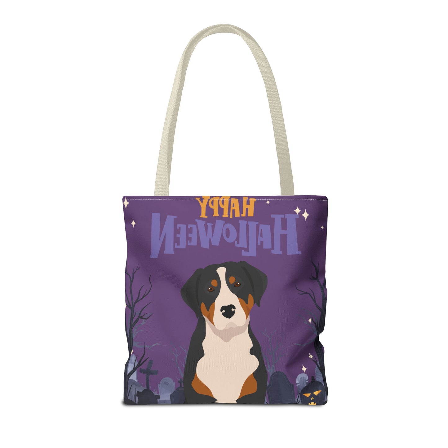 Greater Swiss Mountain Dog Dog Happy Halloween Tote Bag 16x16