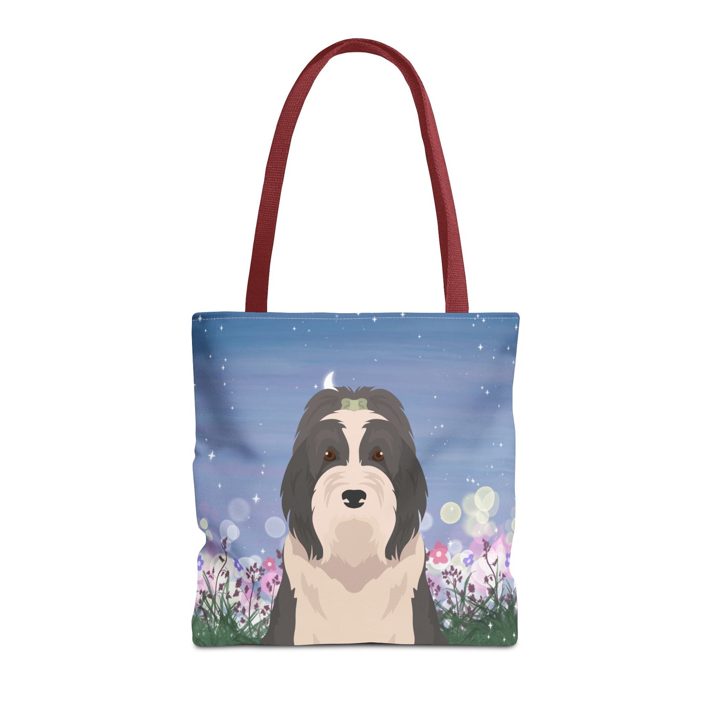 Bearded Collie Dog Tote Bag 16x16