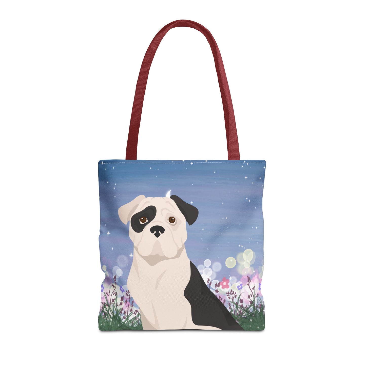American Bulldog Dog Tote Bag 16x16