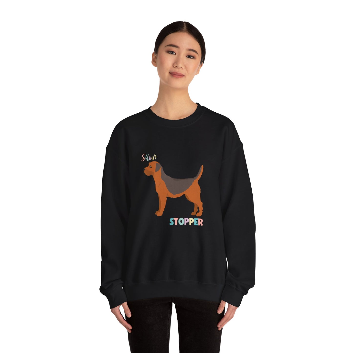 Border Terrier Dog Unisex Heavy Blend Crewneck Sweatshirt