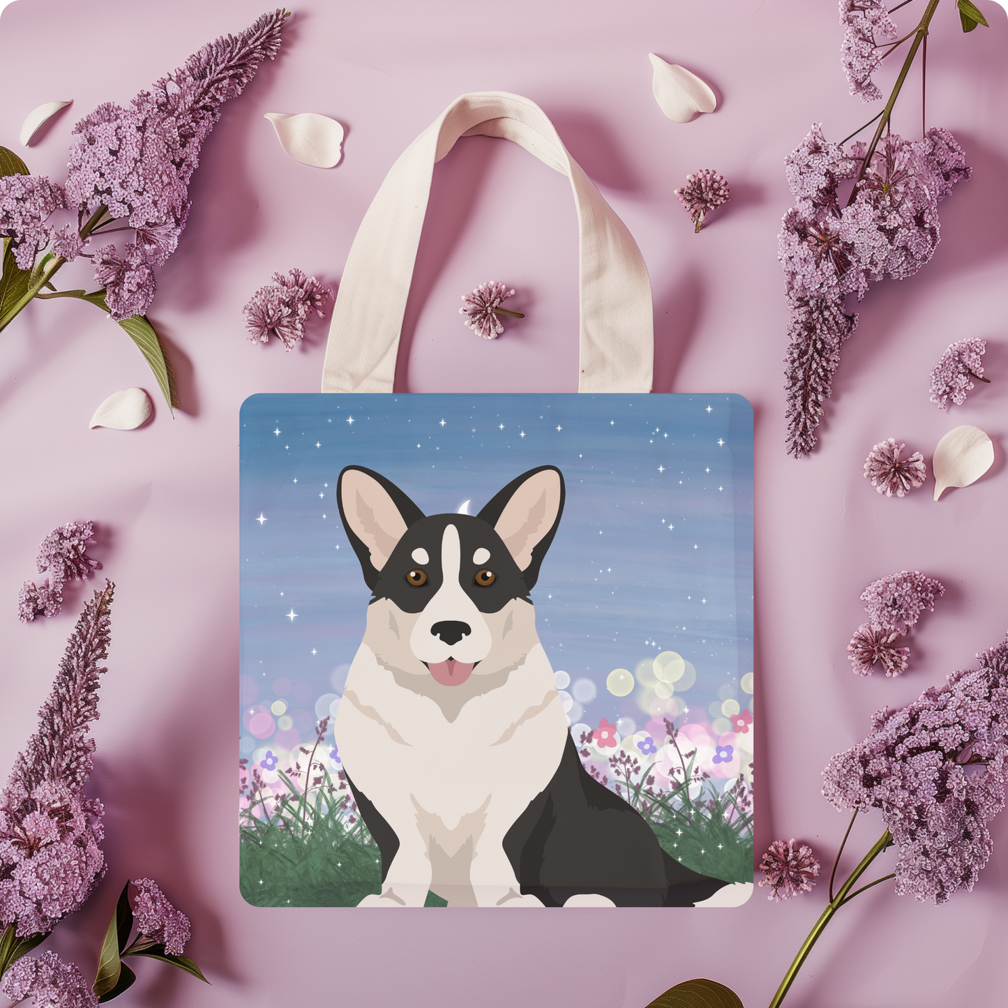 Cardigan Welsh Corgi Dog Tote Bag 13x13