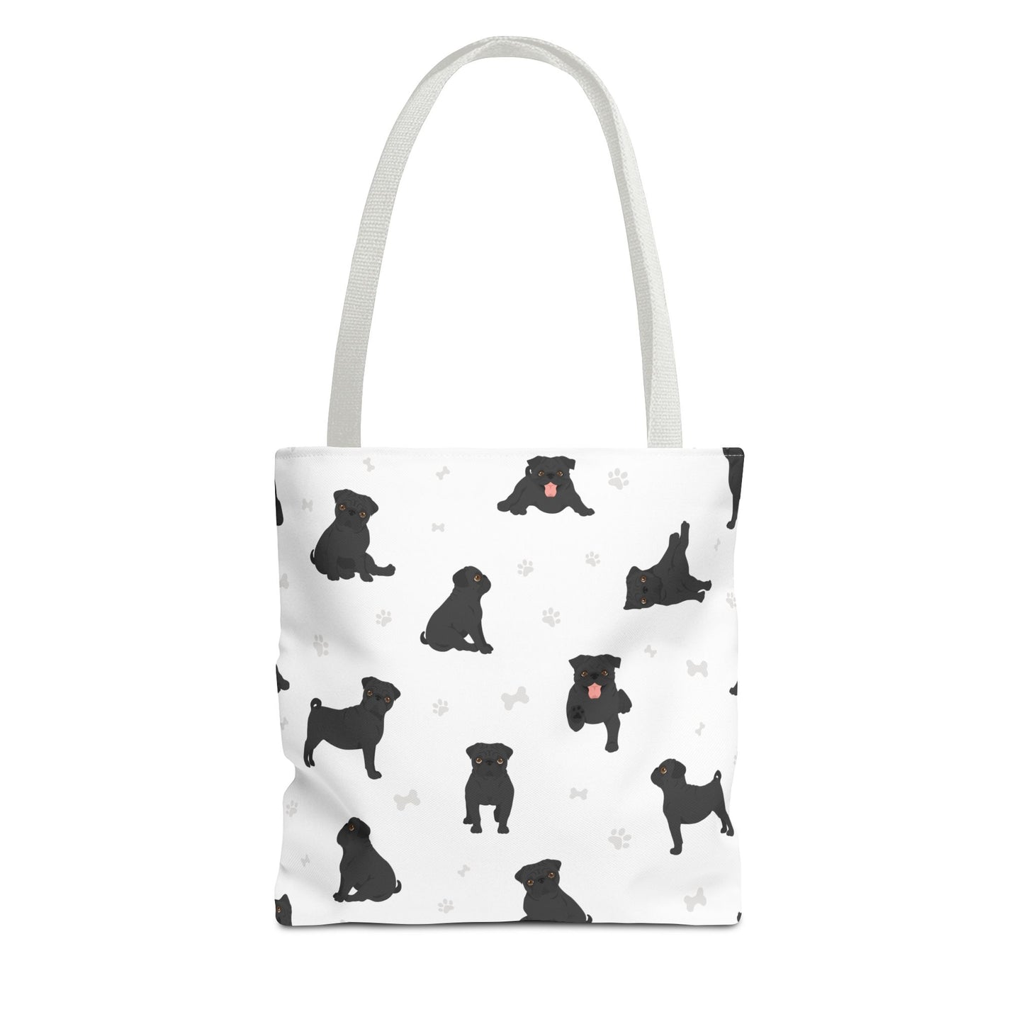 Pug Dog Tote Bag, Dog Mom Gift