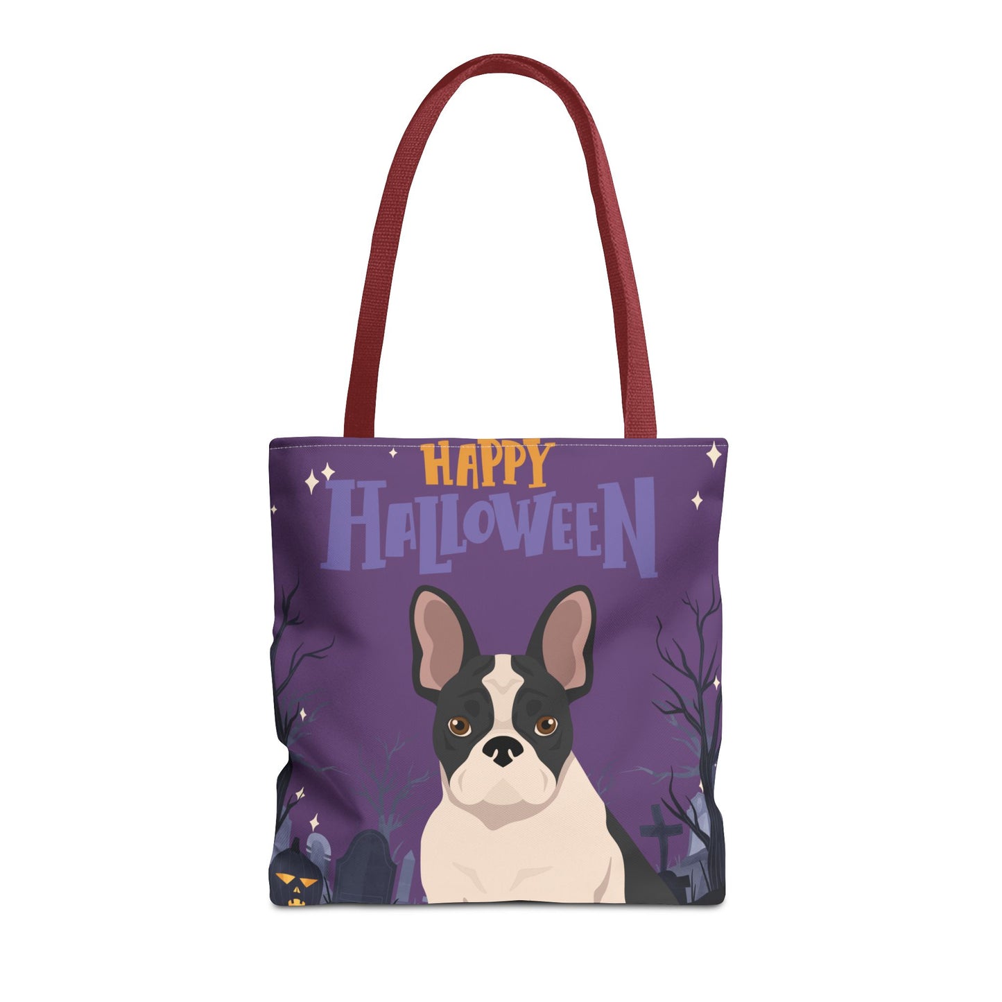 French Bulldog Dog Happy Halloween Tote Bag 16x16