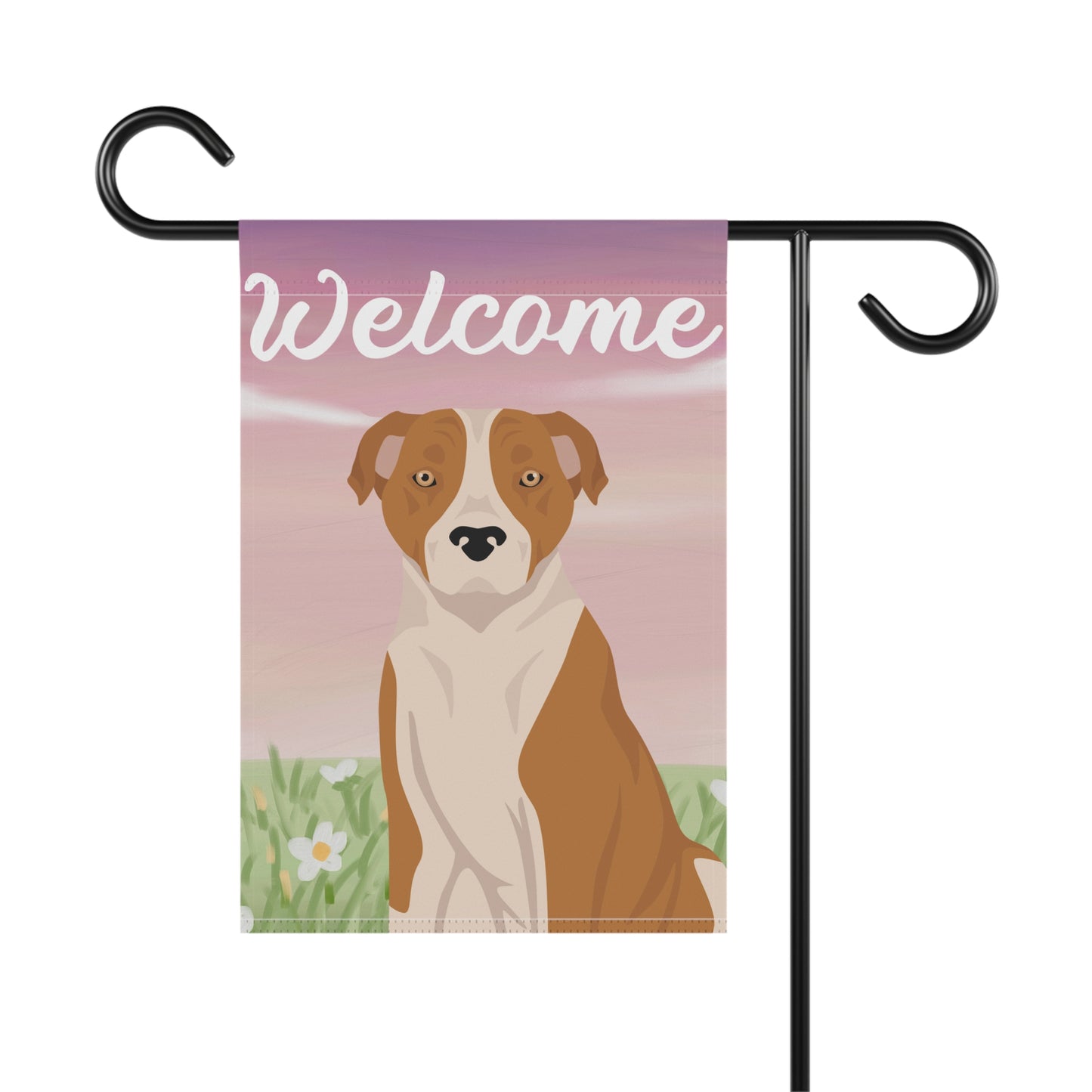 American Staffordshire Terrier Dog Welcome Garden Flag