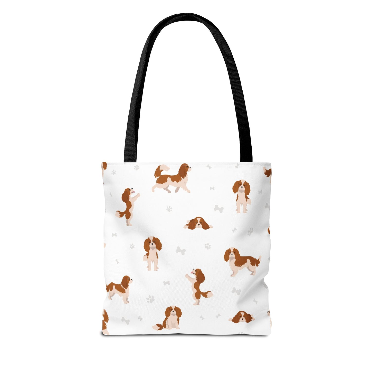 Cavalier King Charles Spaniel Dog Tote Bag, Spaniel Dog Mom Gift
