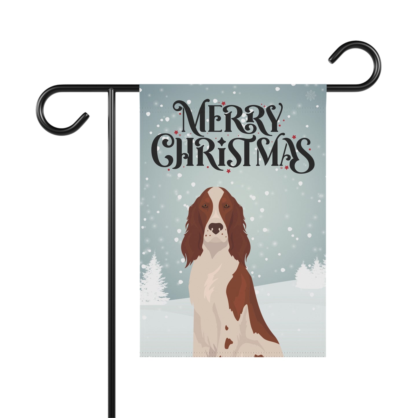 Irish Red and White Setter Dog Garden Flag