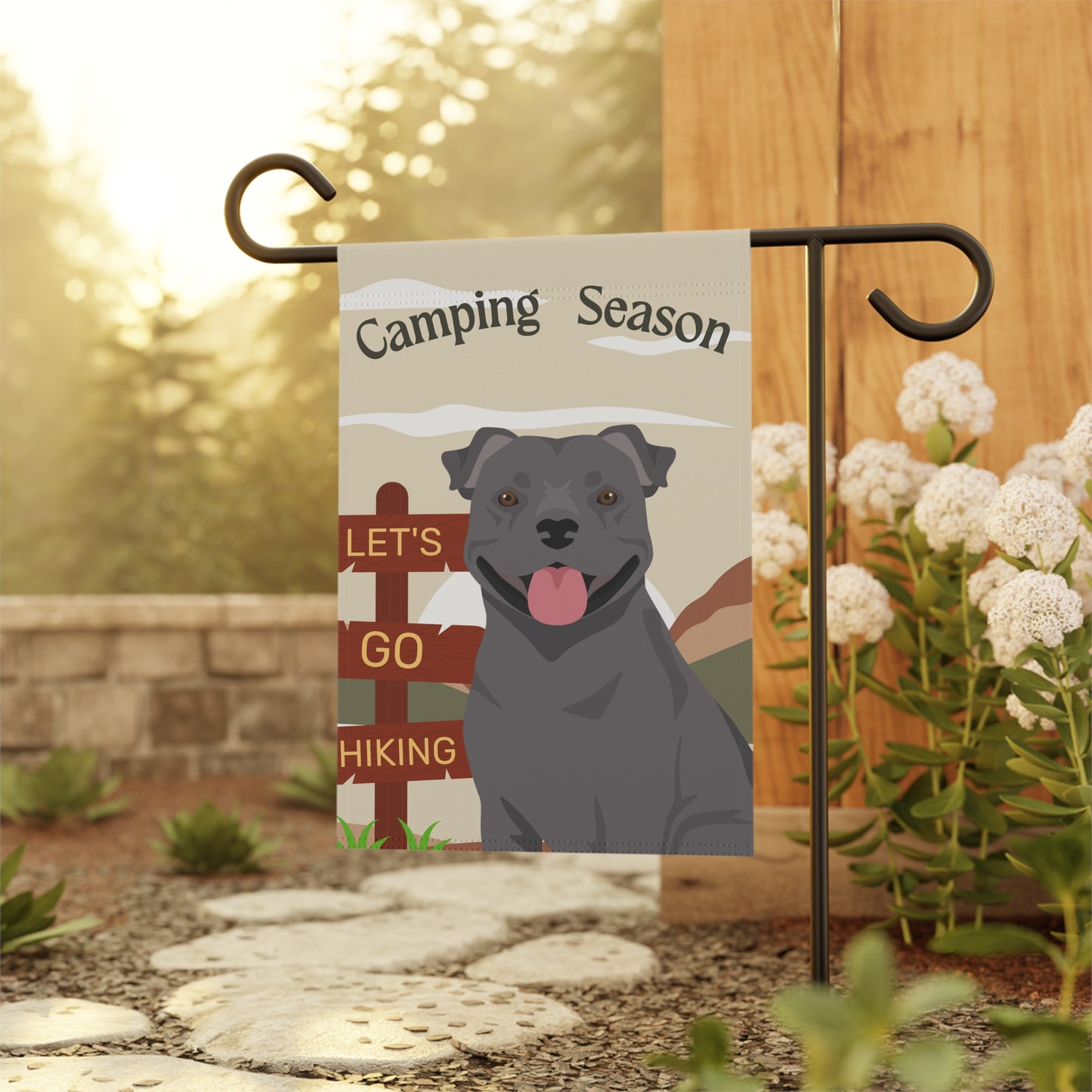 Staffordshire Bull Terrier Dog Camping Garden Flag