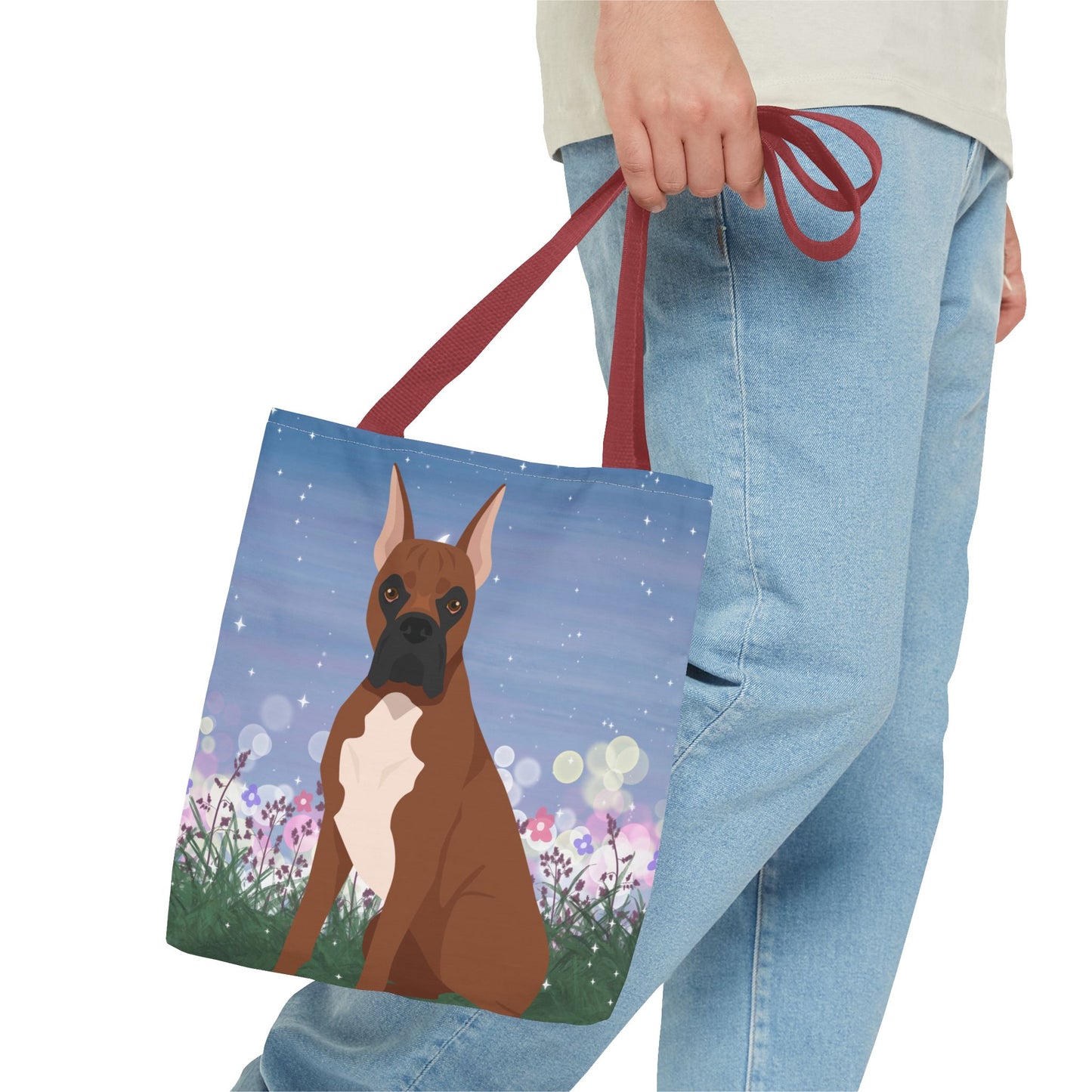 Boxer Dog Tote Bag 13x13
