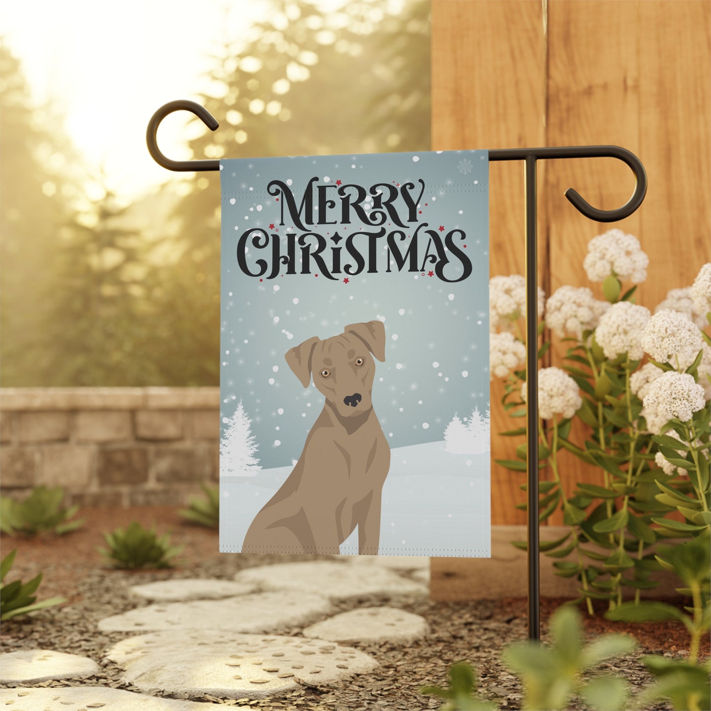 Blue Lacy Dog Garden Flag