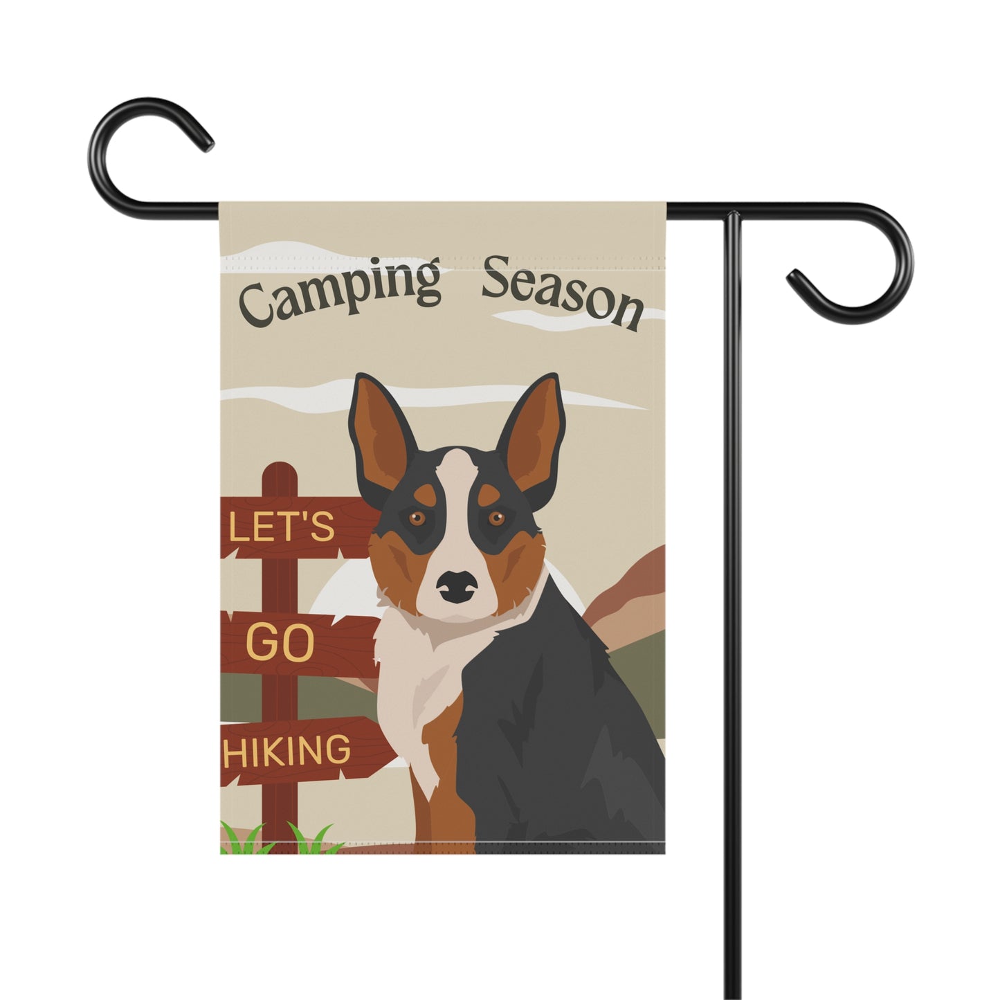 McNab Dog Camping Garden Flag