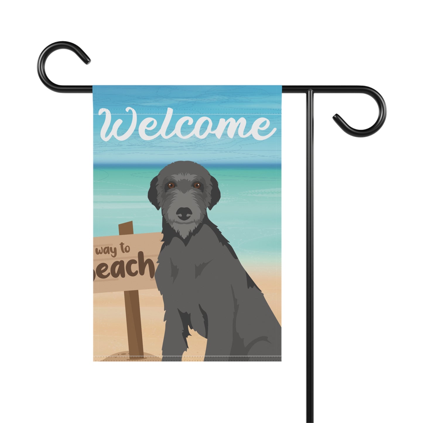 Scottish Deerhound Dog Garden Flag