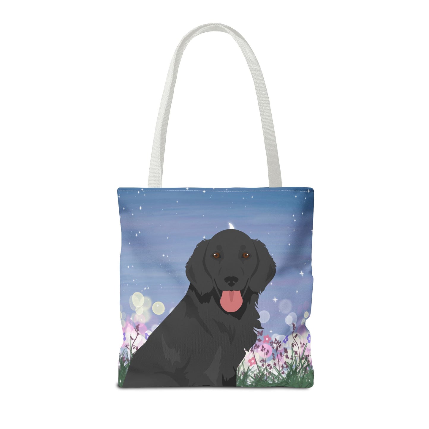 Flat-coated Retriever Dog Tote Bag 16x16