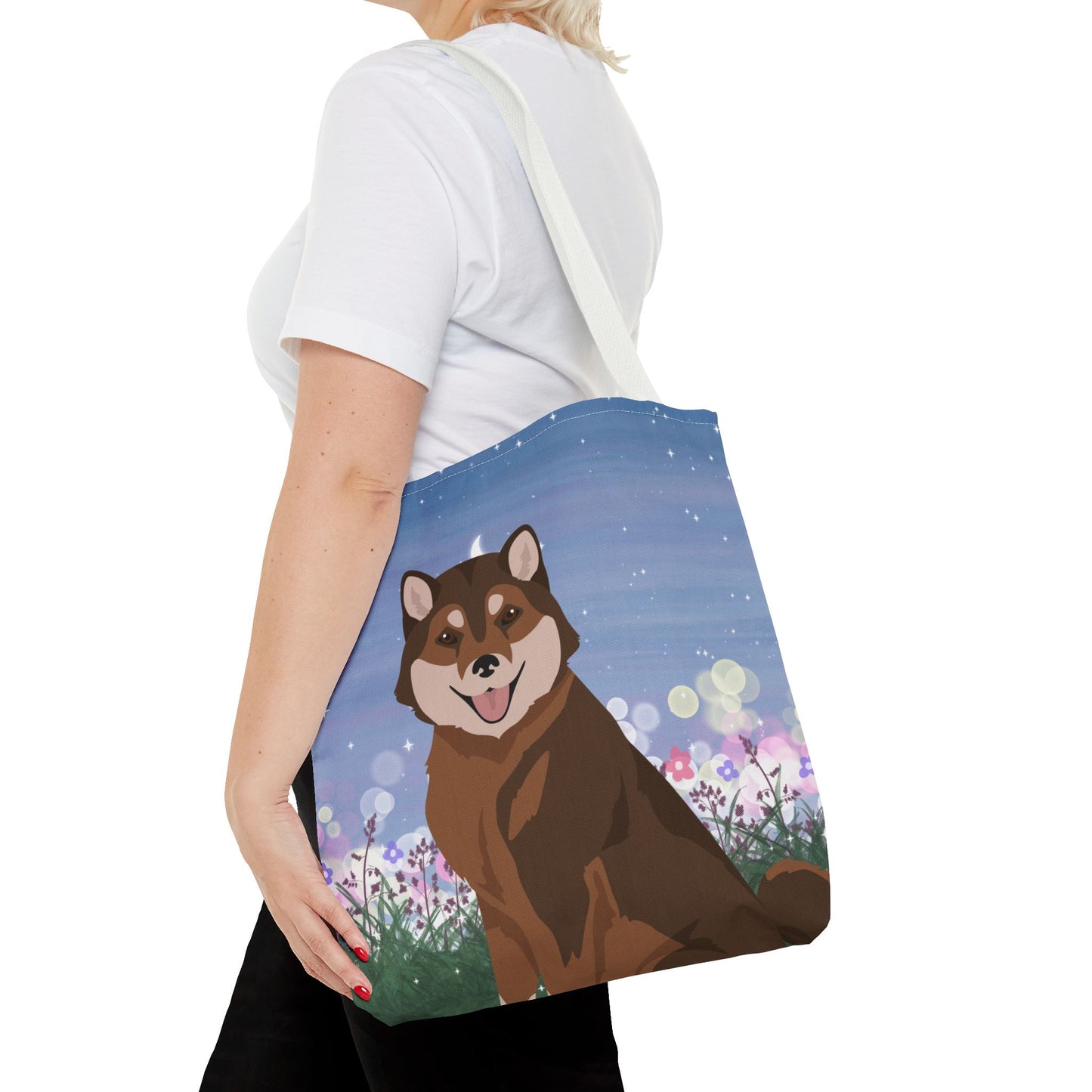Hokkaido Dog Tote Bag 16x16