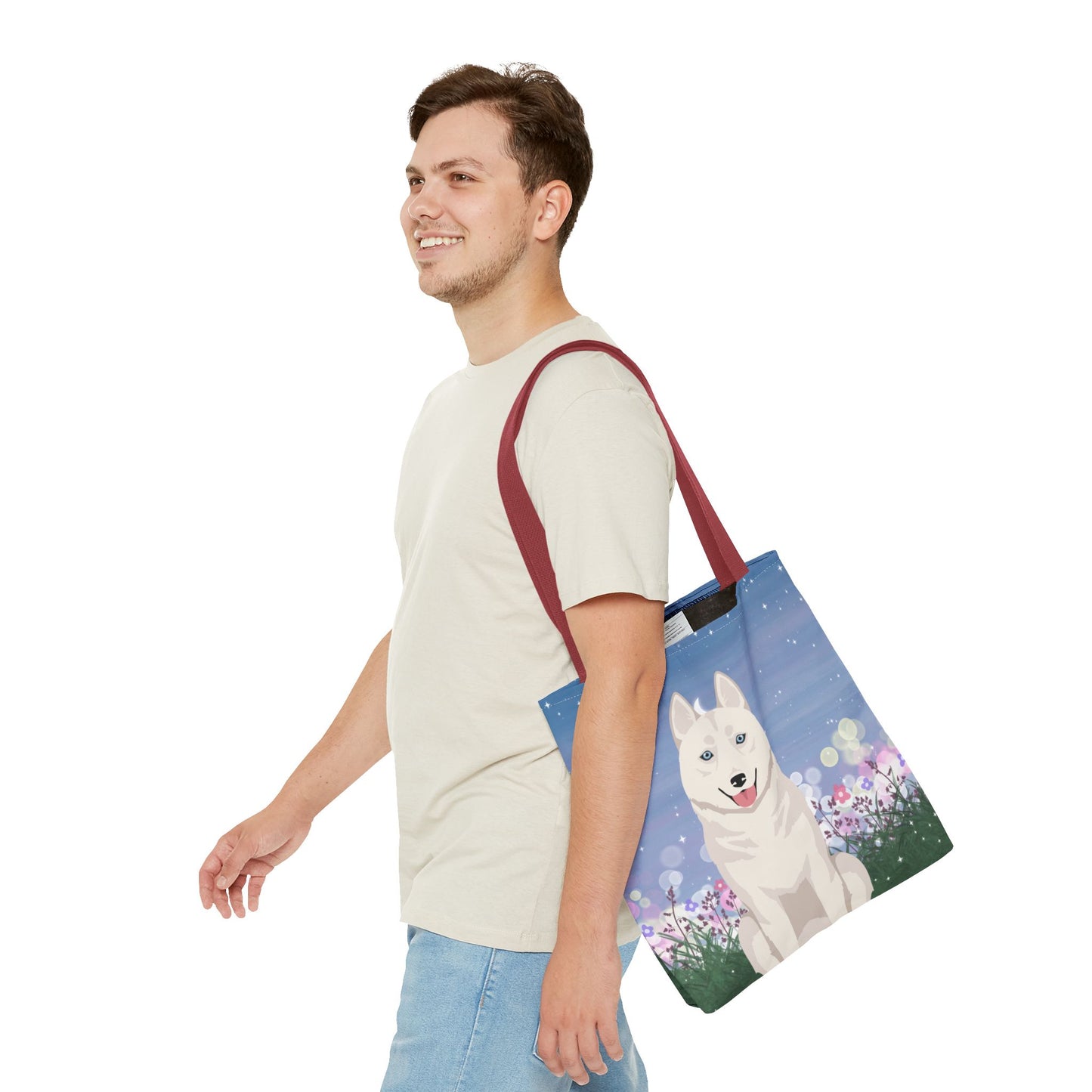 Siberian Husky Dog Tote Bag 16x16