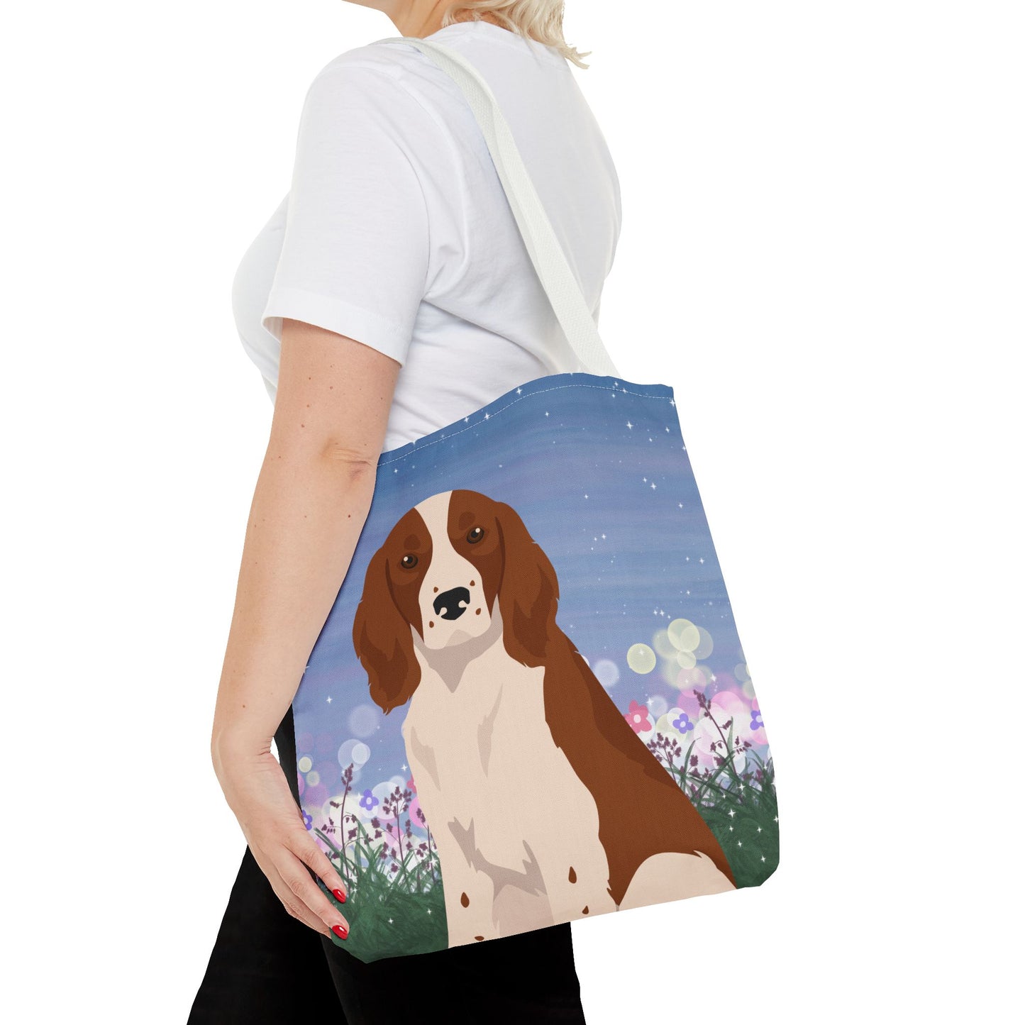 Welsh Springer Spaniel Dog Tote Bag 16x16