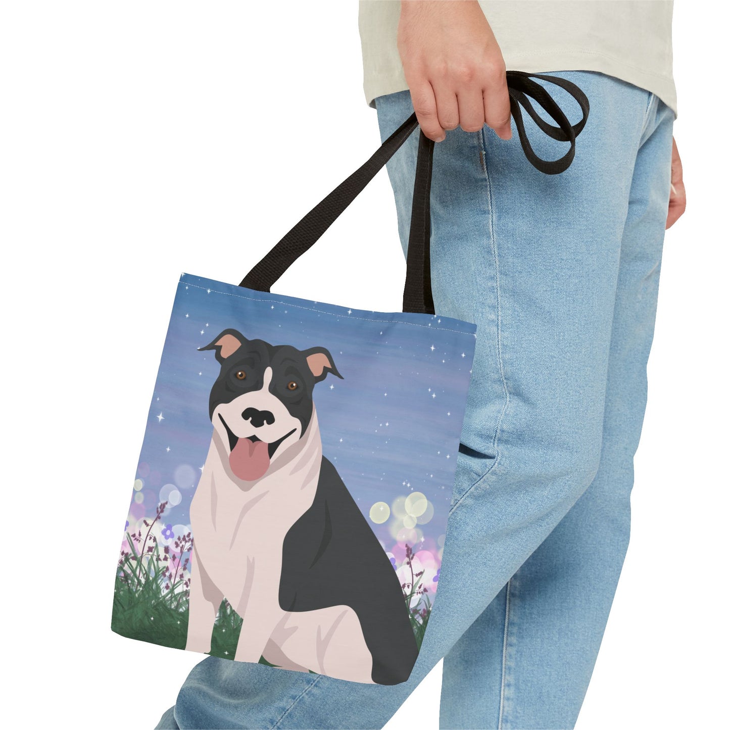 Pit Bull Dog Tote Bag 13x13