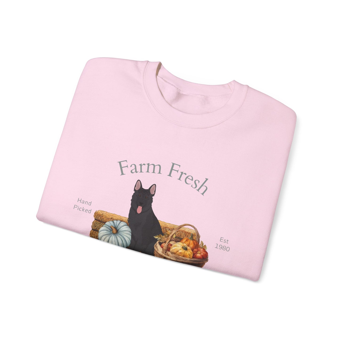 German Shepherd Dog Fall Farm Fresh Unisex Heavy Blend Crewneck Sweatshirt
