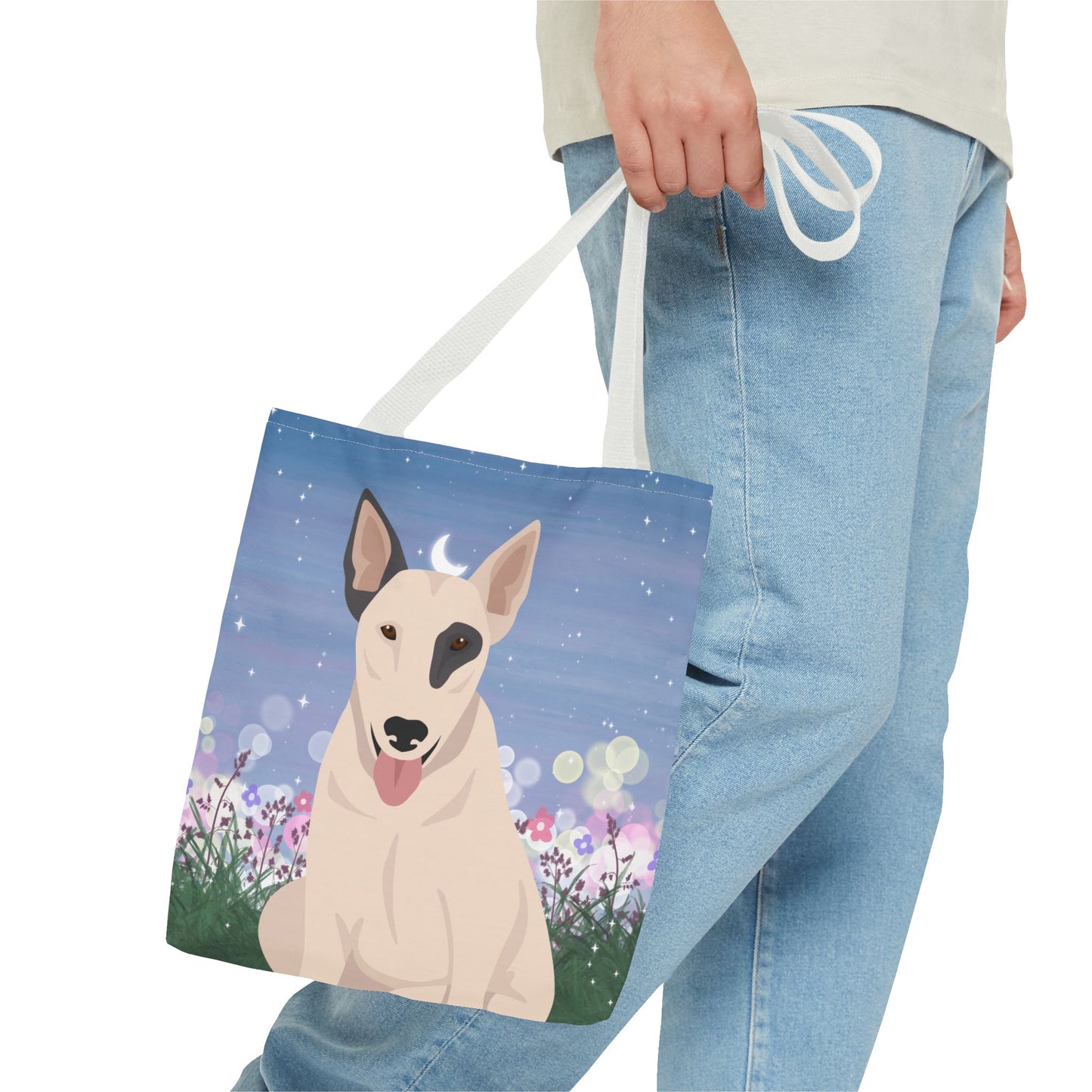 Bull Terrier Dog Tote Bag 13x13