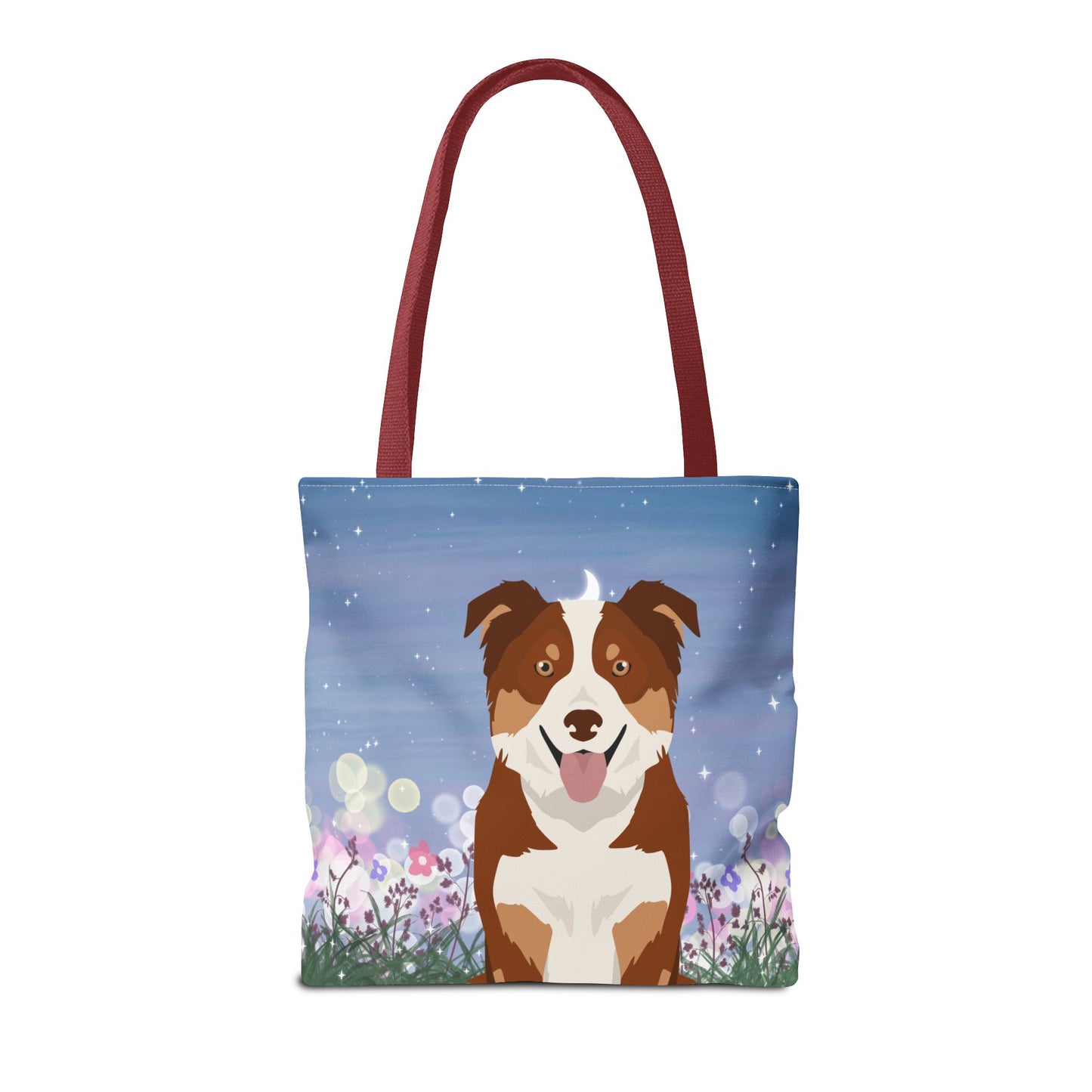 Border Collie Dog Tote Bag 16x16