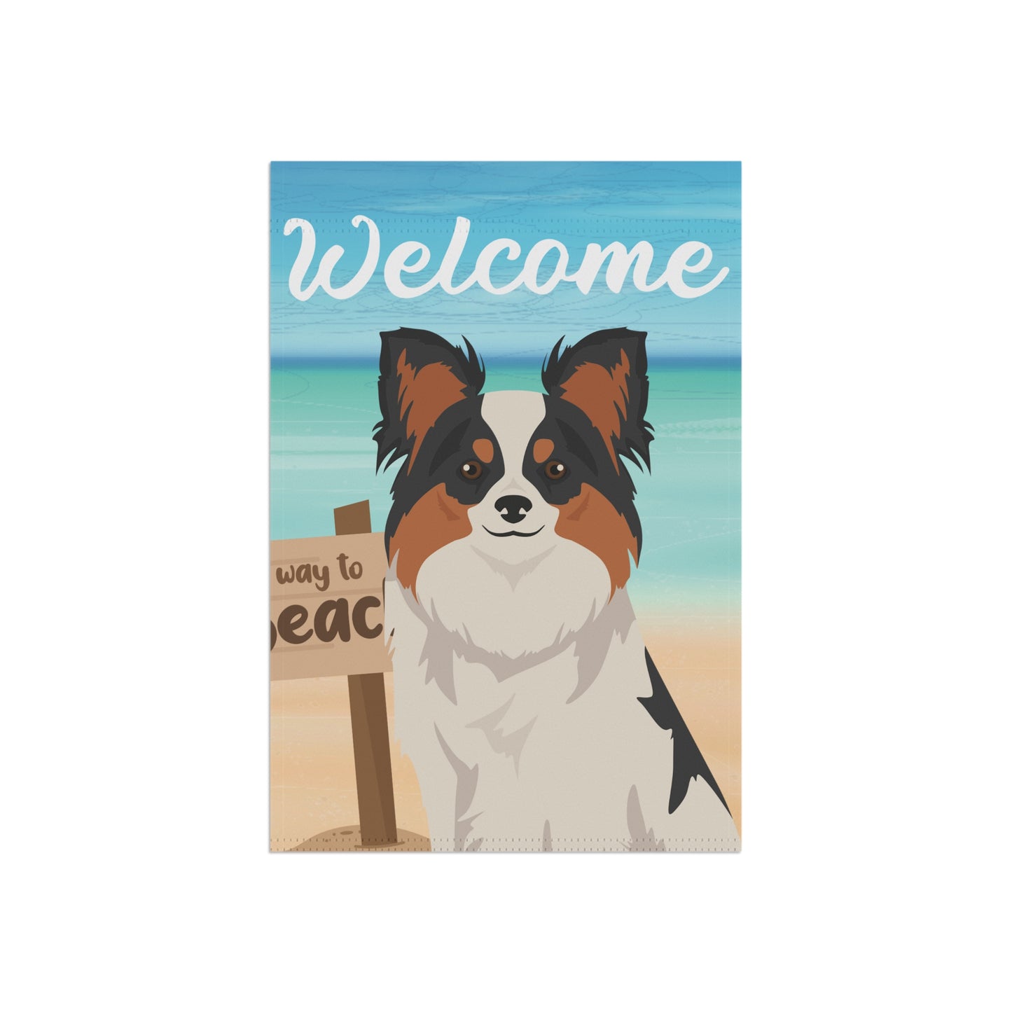 Papillon Dog Garden Flag