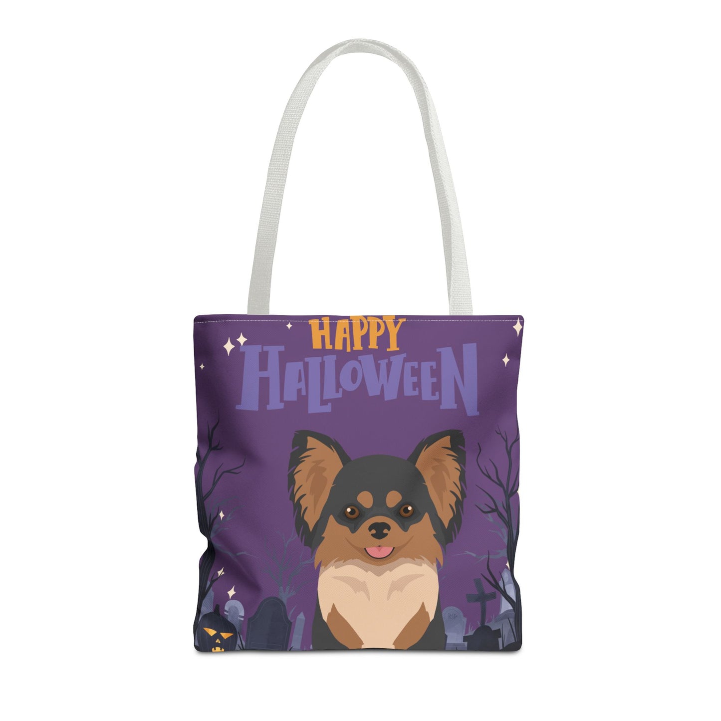 Chihuahua Dog Happy Halloween Tote Bag 16x16