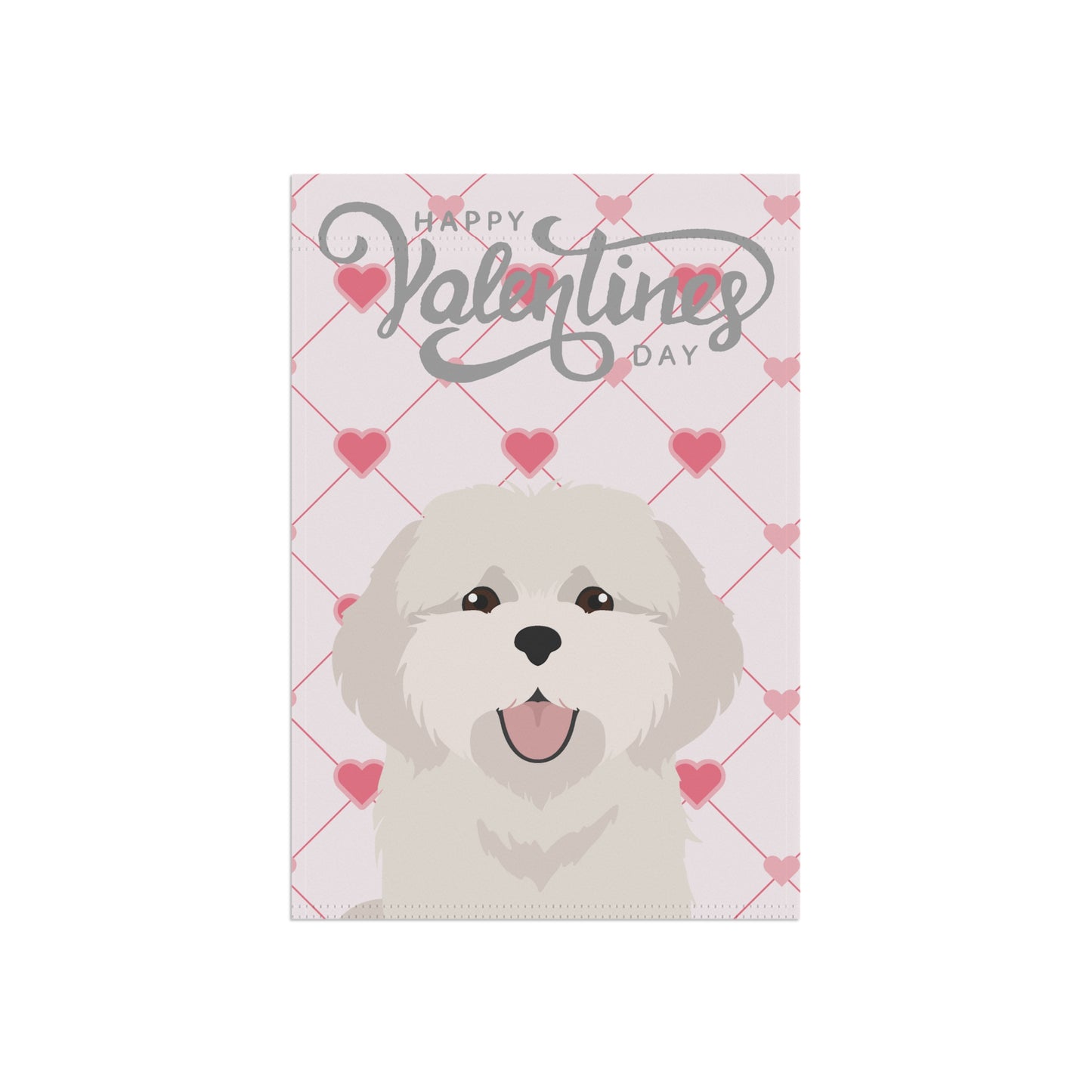 Coton De Tulear Dog Valentines Day Garden Flag